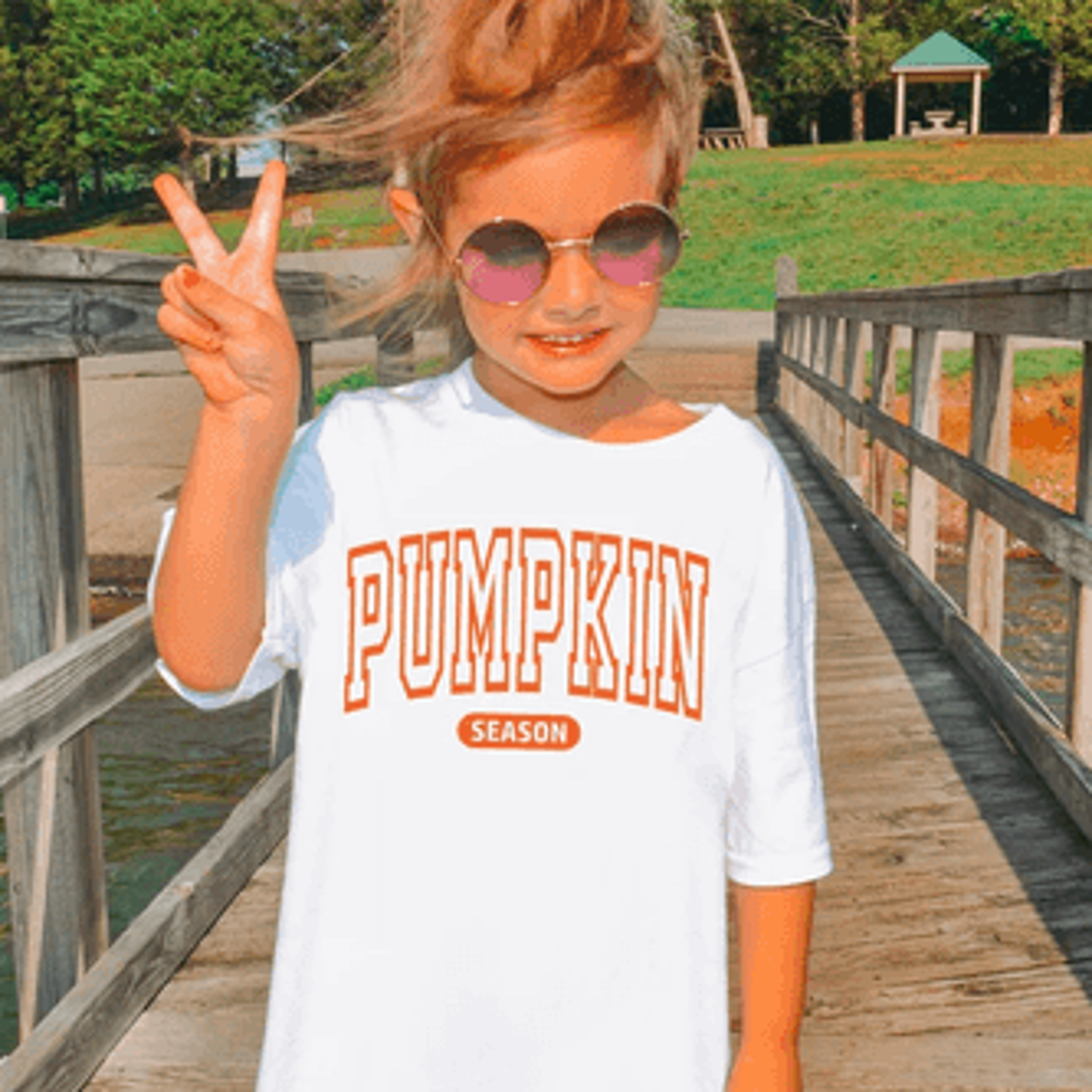 pumpkin season shirt for girls, trendy fall kids t-shirt, cute autumn tee, pumpkin patch outfit, thanksgiving shirt, com