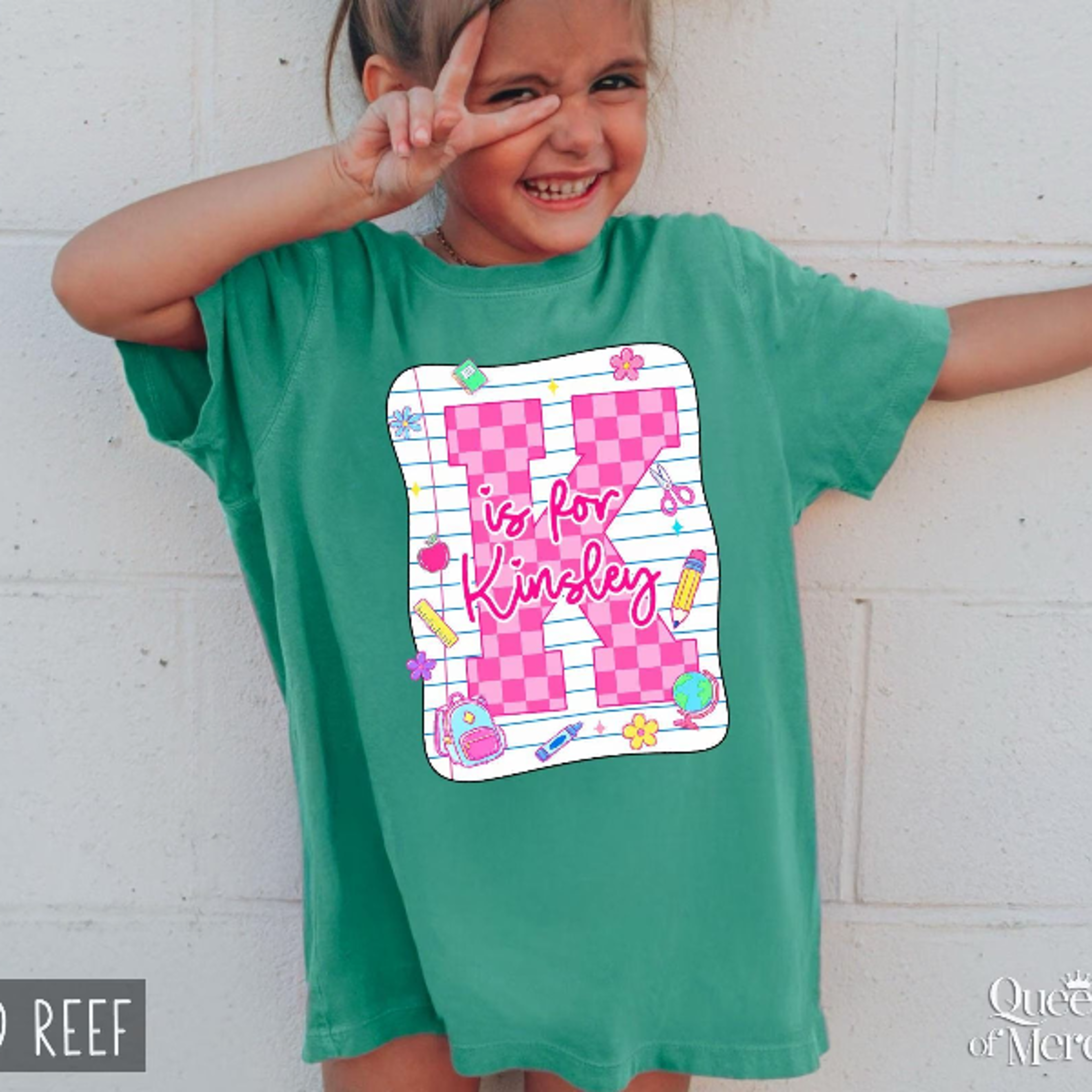 personalized r is for name shirt, custom initial kids tee, back to school toddler t-shirt, first day school gift