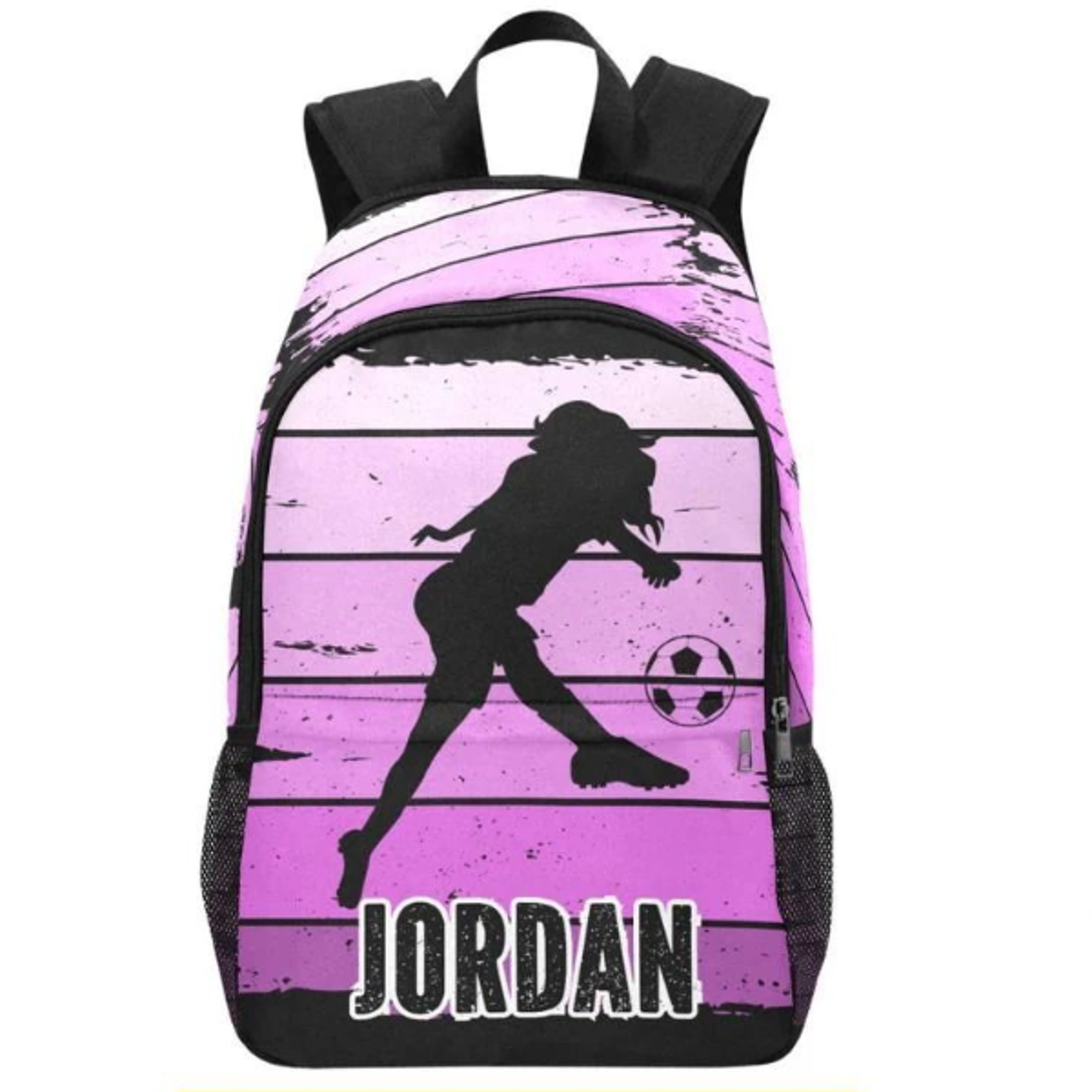personalized basketball girls backpack, custom name basketball school backpack, pink sports bookbag, girls backpacks