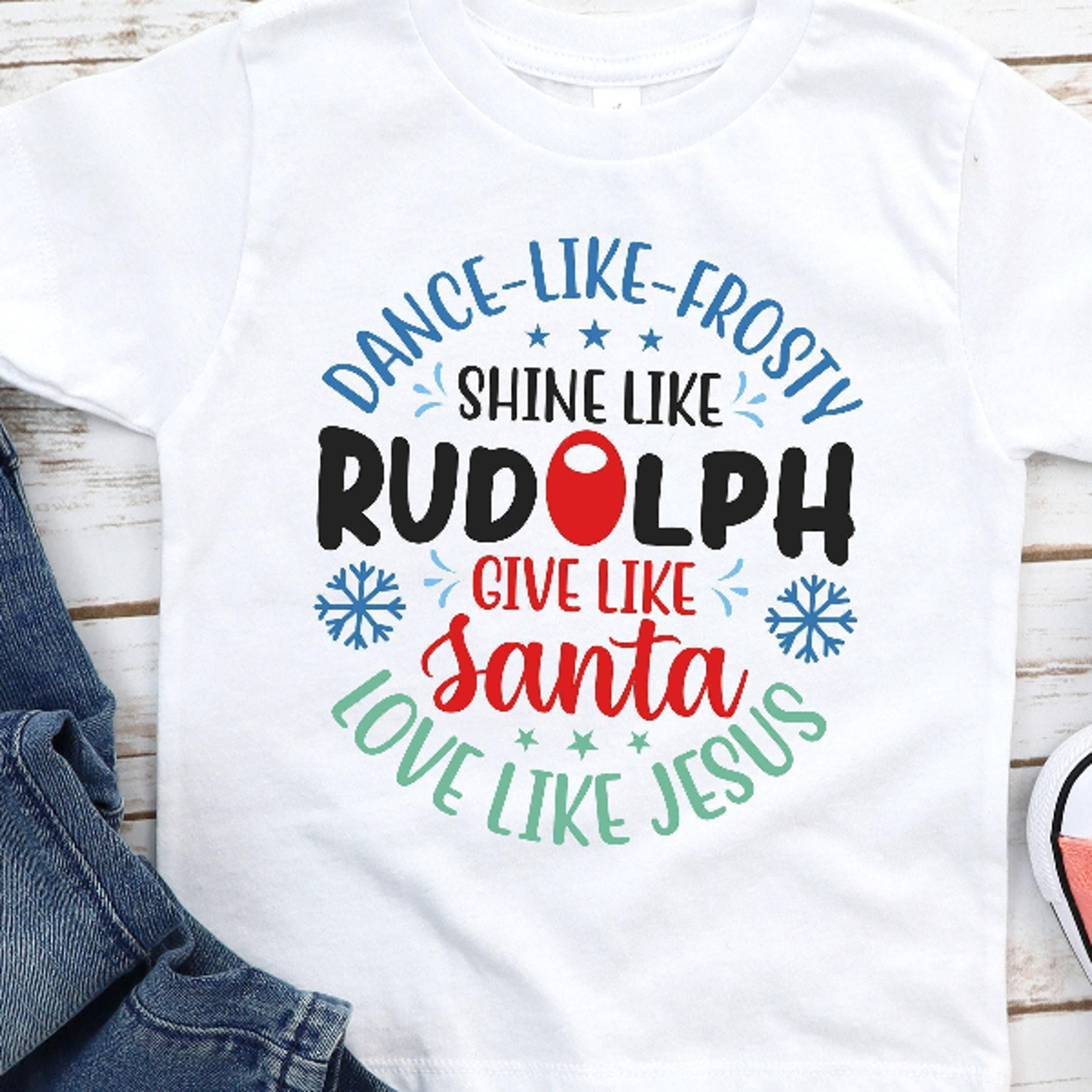 rudolph christmas baby bodysuit, christian baby christmas shirt, love like jesus holiday outfit, cute kids xmas shirt