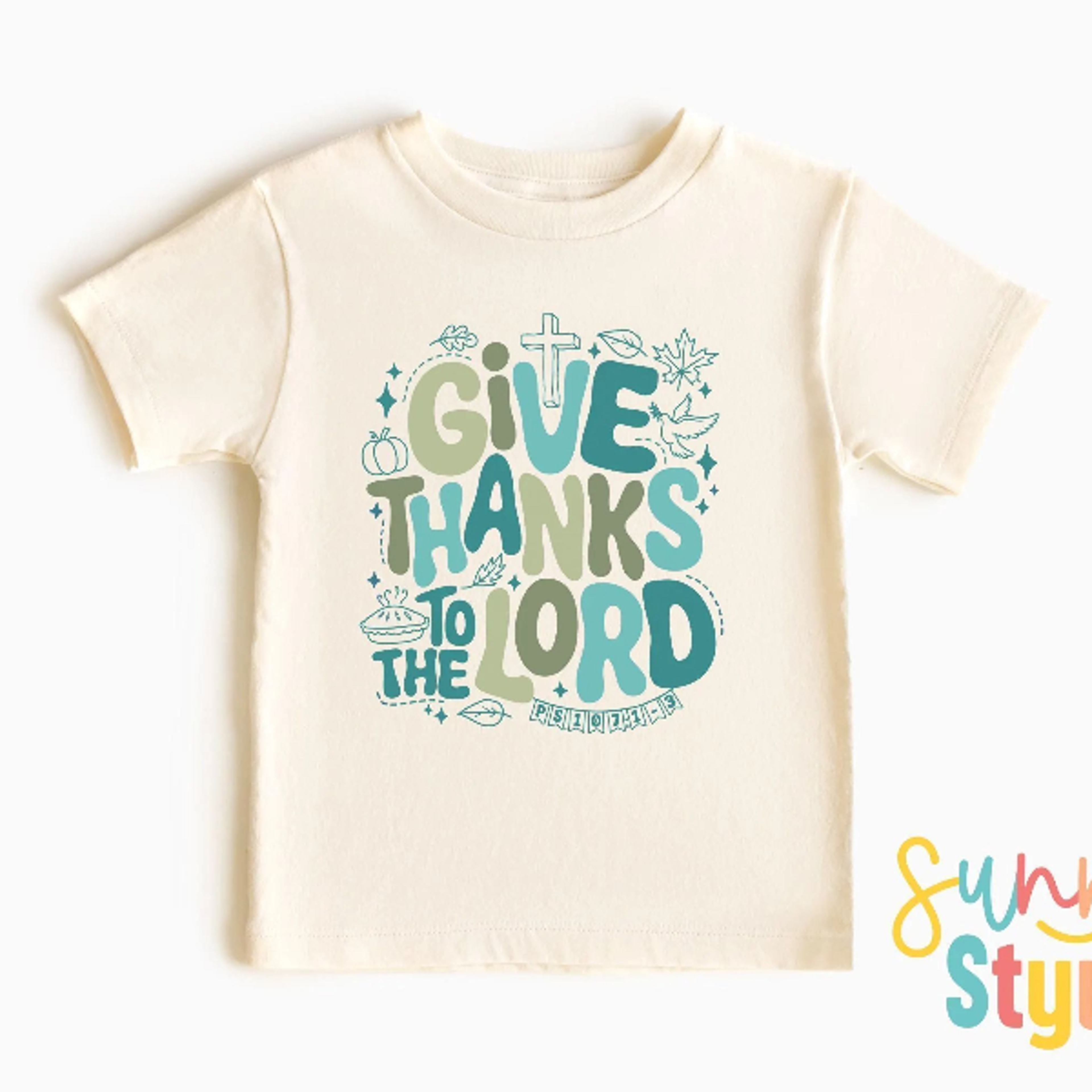 give thanks to the lord baby bodysuit, christian thanksgiving baby shirt, faith based fall outfit, religious baby onesie