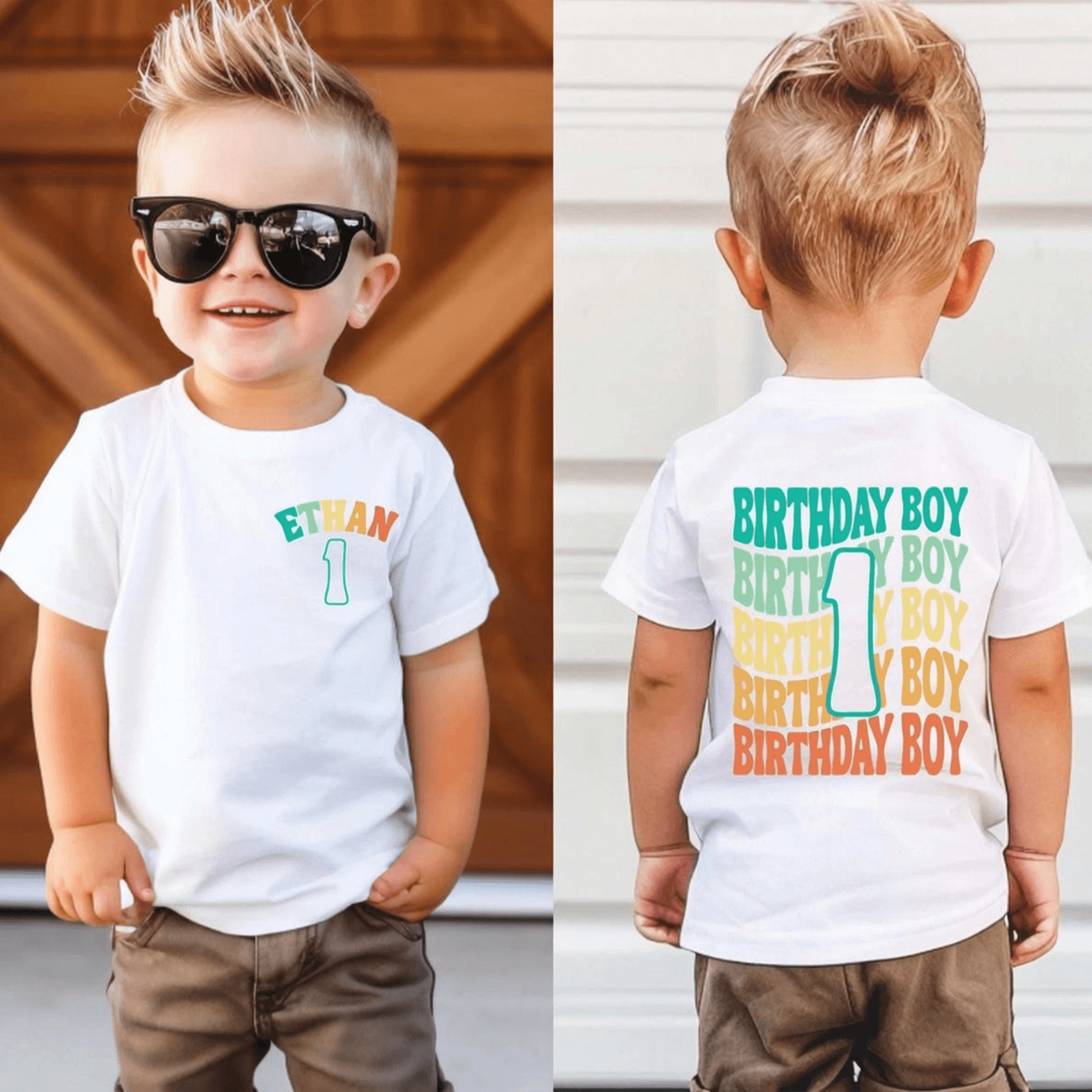 personalized 1st birthday boy shirt, first birthday youth t-shirt, kids tee, youth sweatshirt, custom name shirt