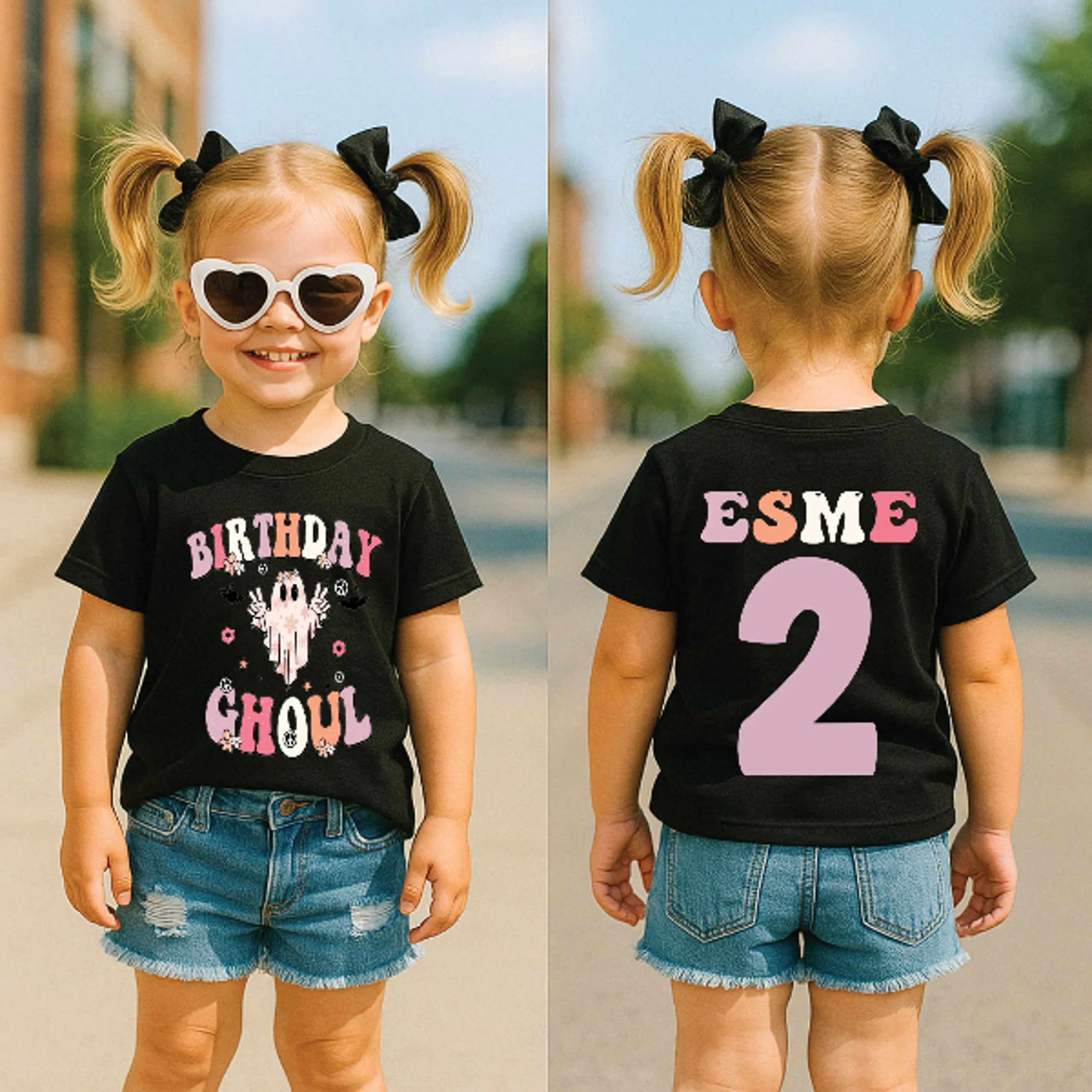birthday ghoul shirt, personalized halloween birthday shirt, custom ghost birthday tee, spooky birthday girl outfit