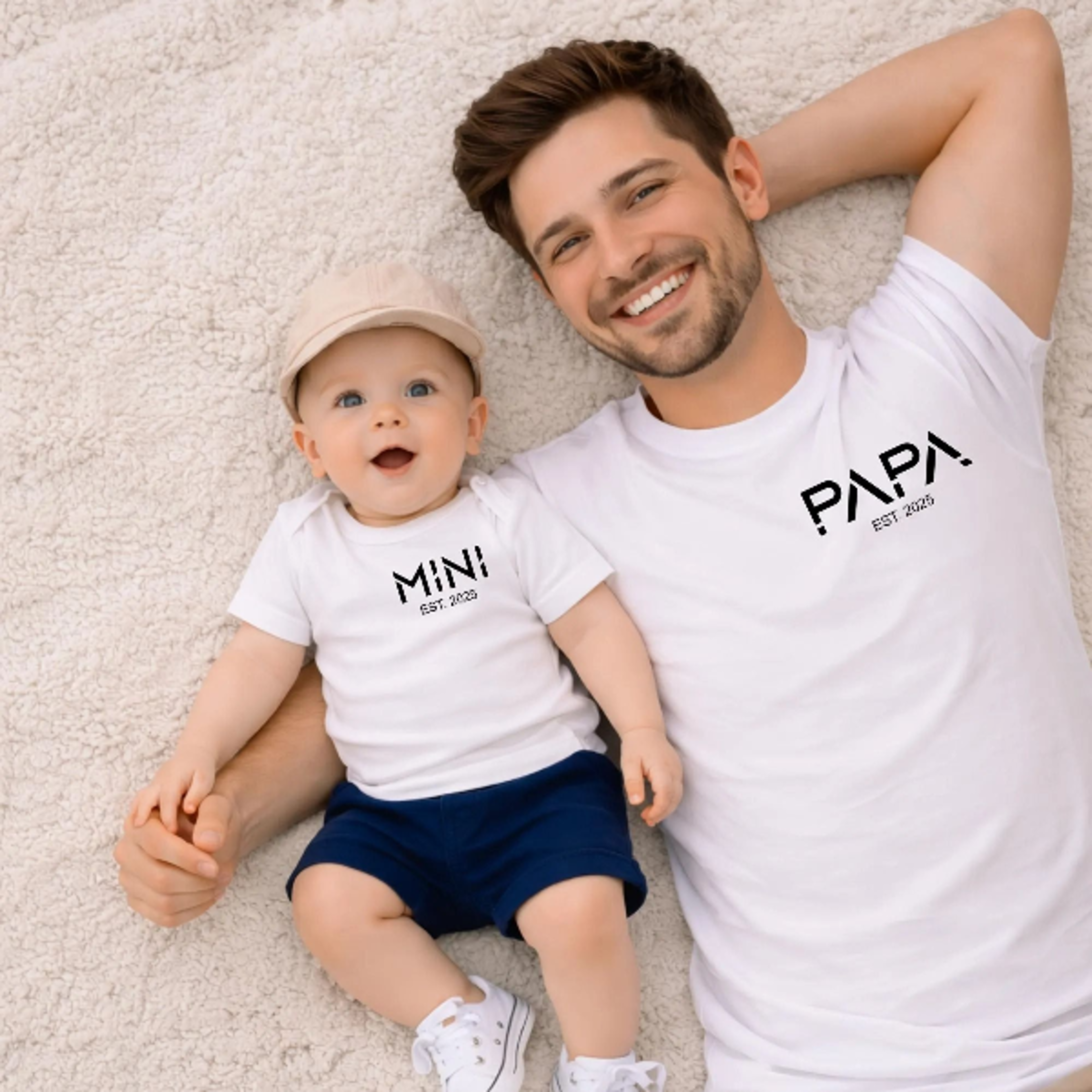 mini papa matching shirts, daddy and me shirt, father son matching outfit, dad baby matching tee, father's day gift