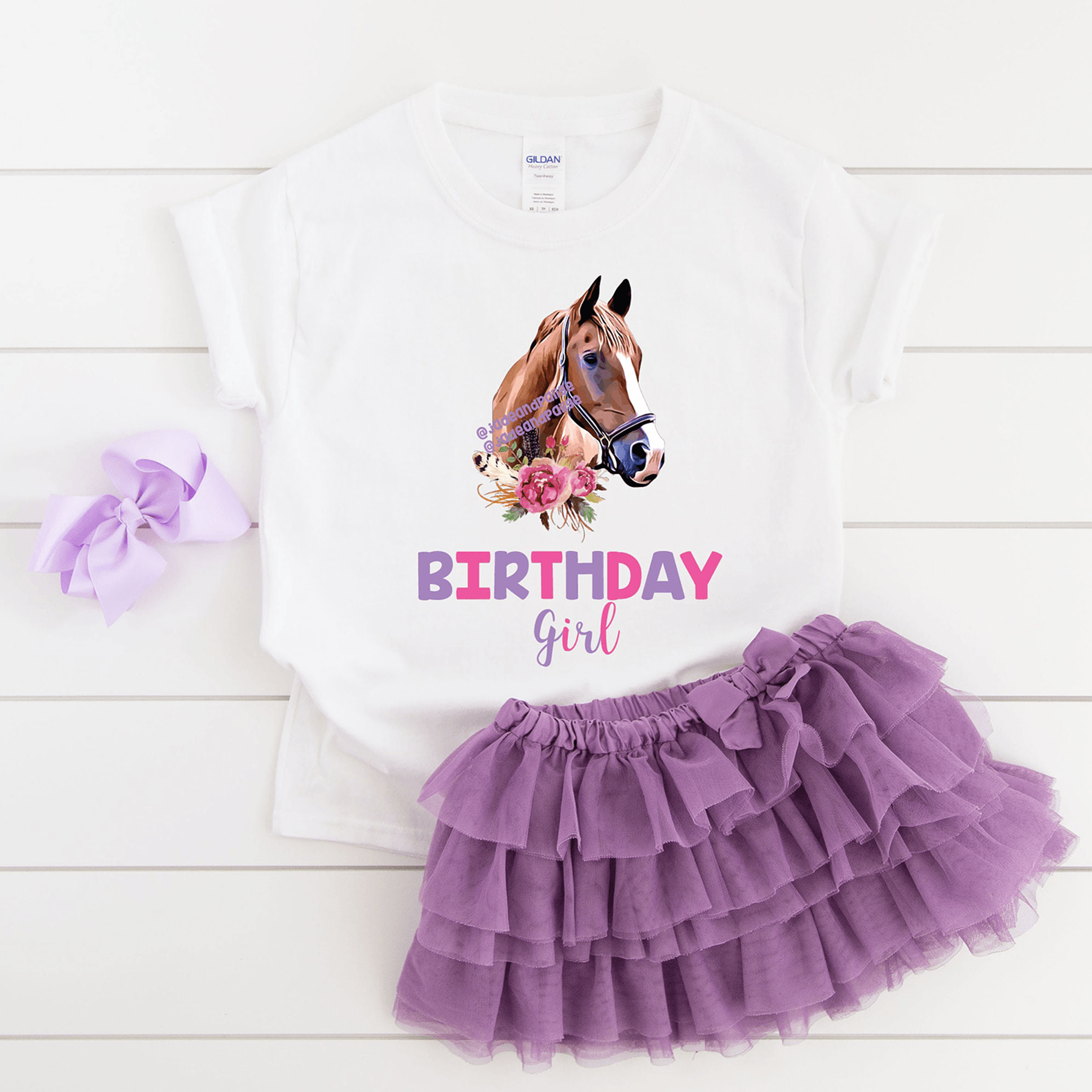 Horse Birthday Shirt Horse Birthday Girl Shirt Personalized Pony Birthday Tee Horse Party Outfit Fa 1