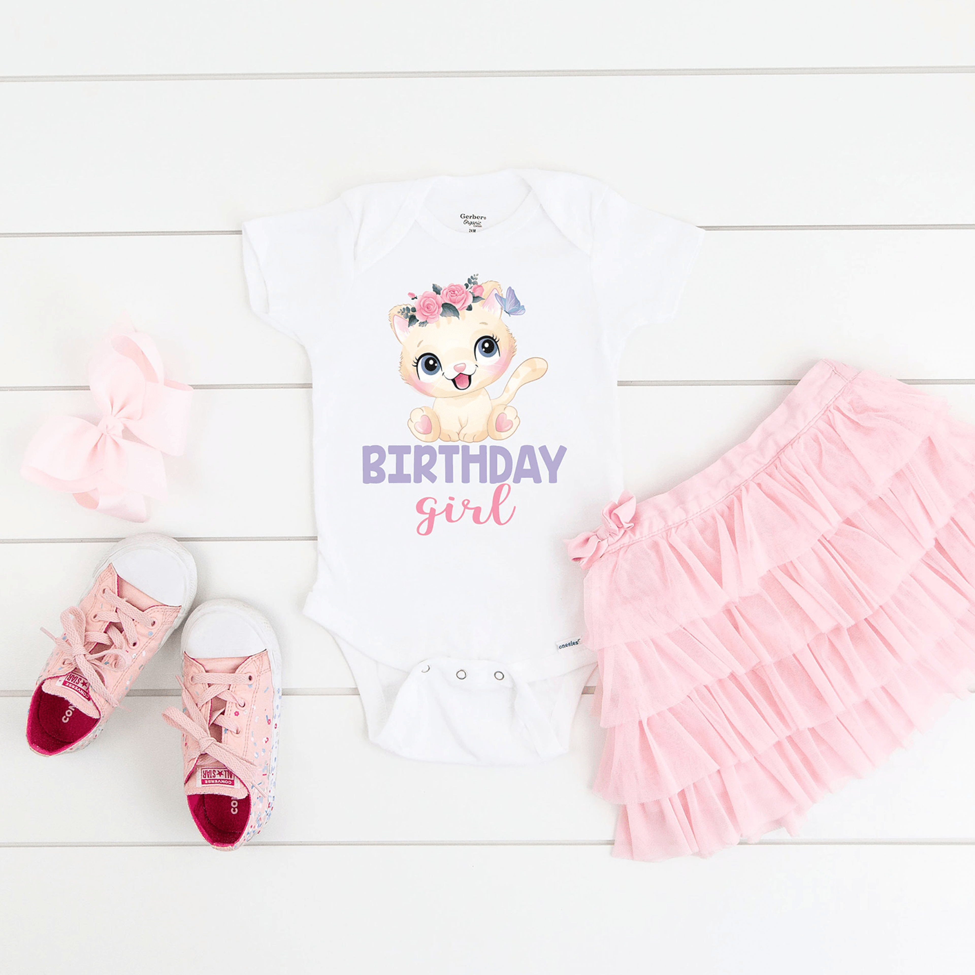 Cat Birthday Shirt Kitty Birthday Shirt Personalized Cat Birthday Tee Cute Kitten Birthday Outfit F 2