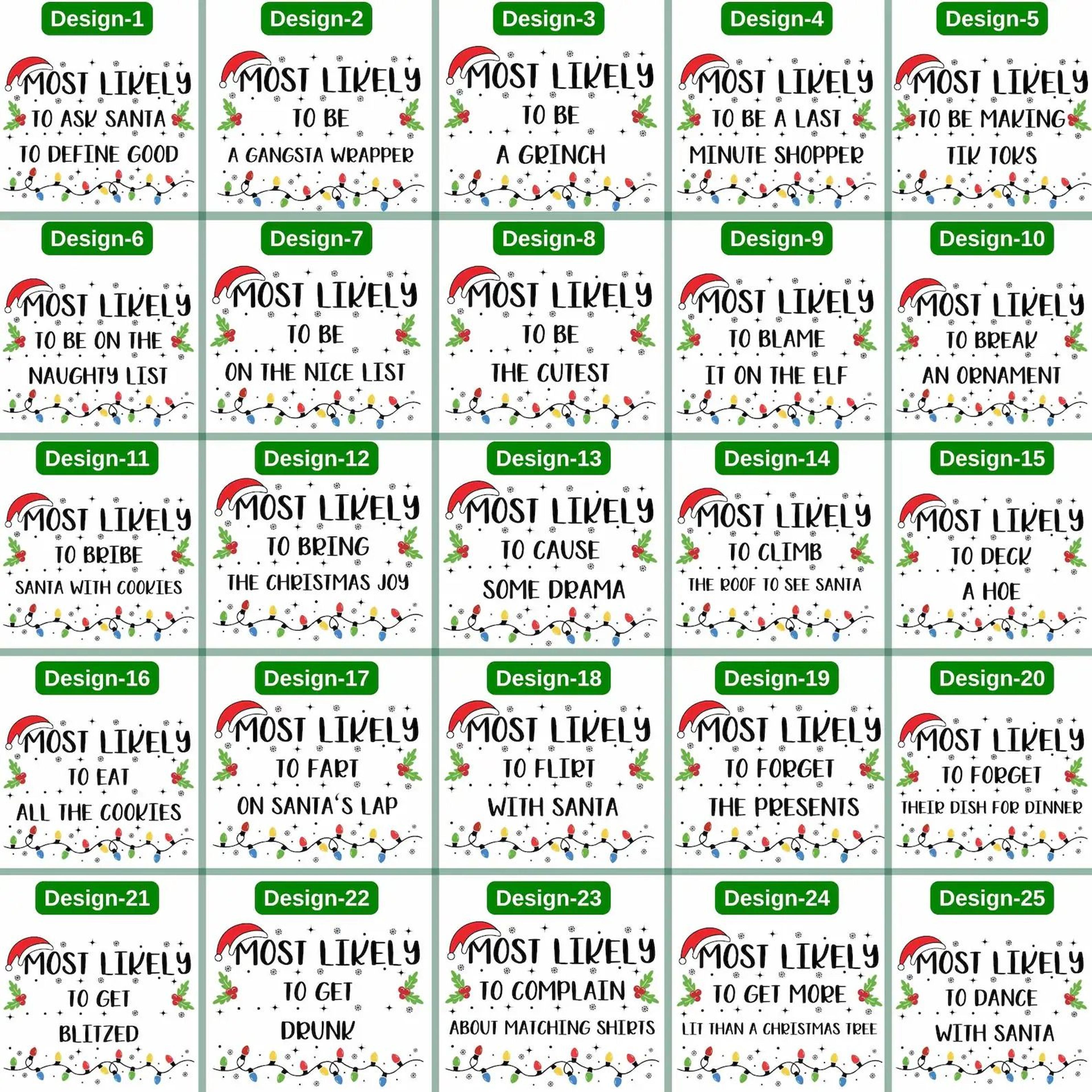 Funny Christmas Family Shirts Most Likely Christmas Tee Matching Family Christmas Shirts Custom Hol 2
