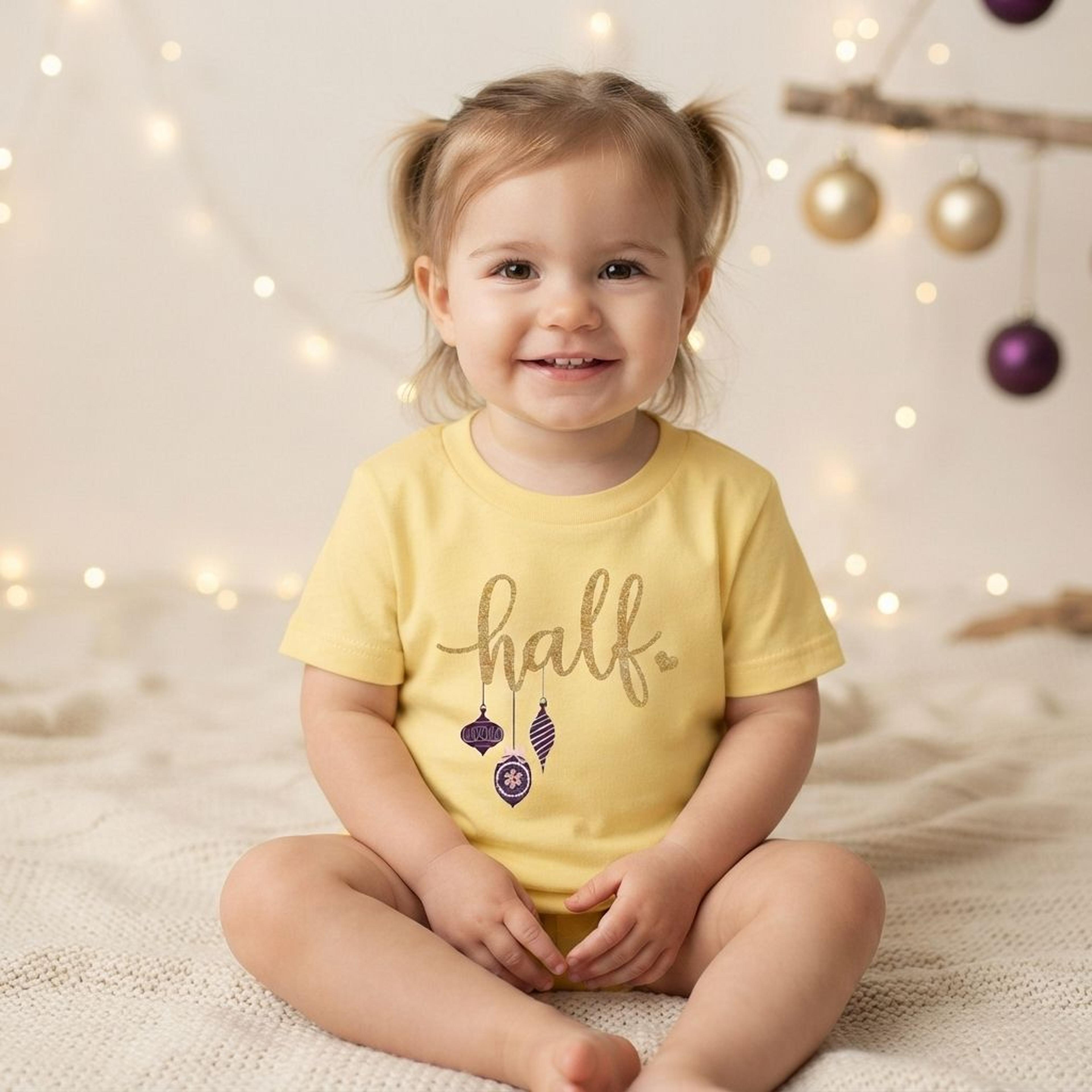sugar plum fairy half birthday outfit, 6 month baby girl tutu set, half birthday bodysuit, cake smash outfit