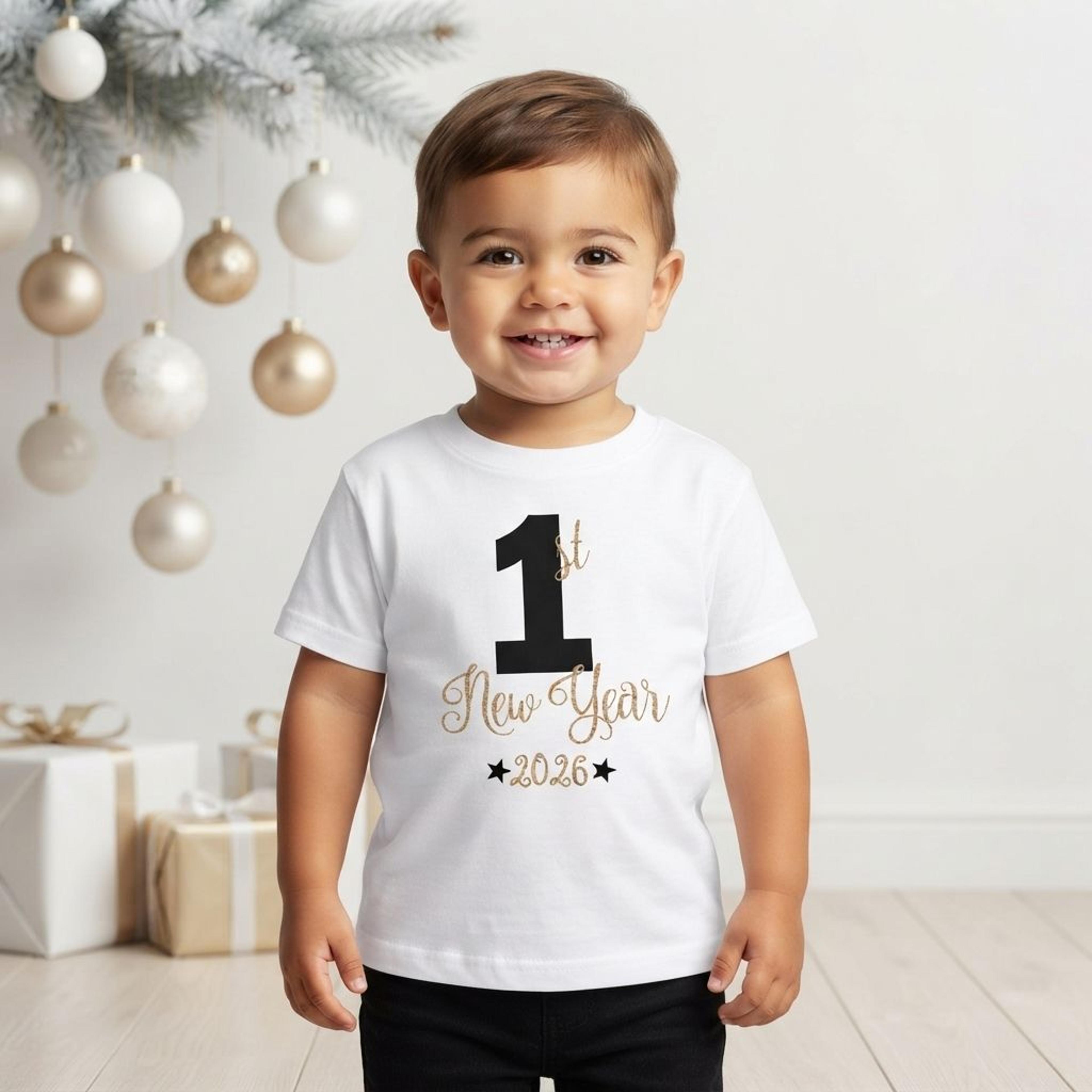 baby girl first new year 2026 outfit, black gold tutu set, 1st new year bodysuit, new years eve photo outfit