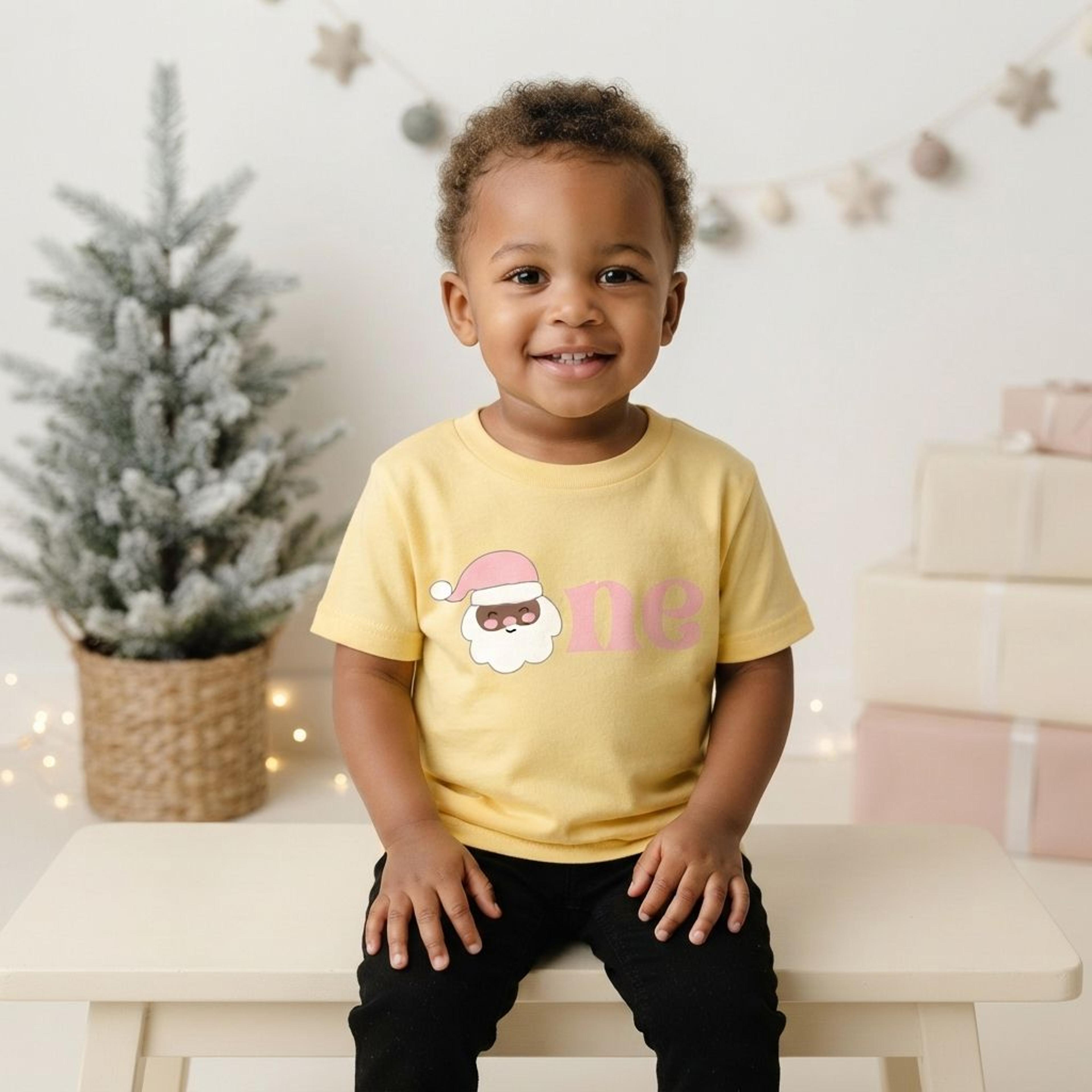 jolly one santa first birthday outfit, pink tutu set, baby girl christmas bodysuit, holiday cake smash birthday outfit