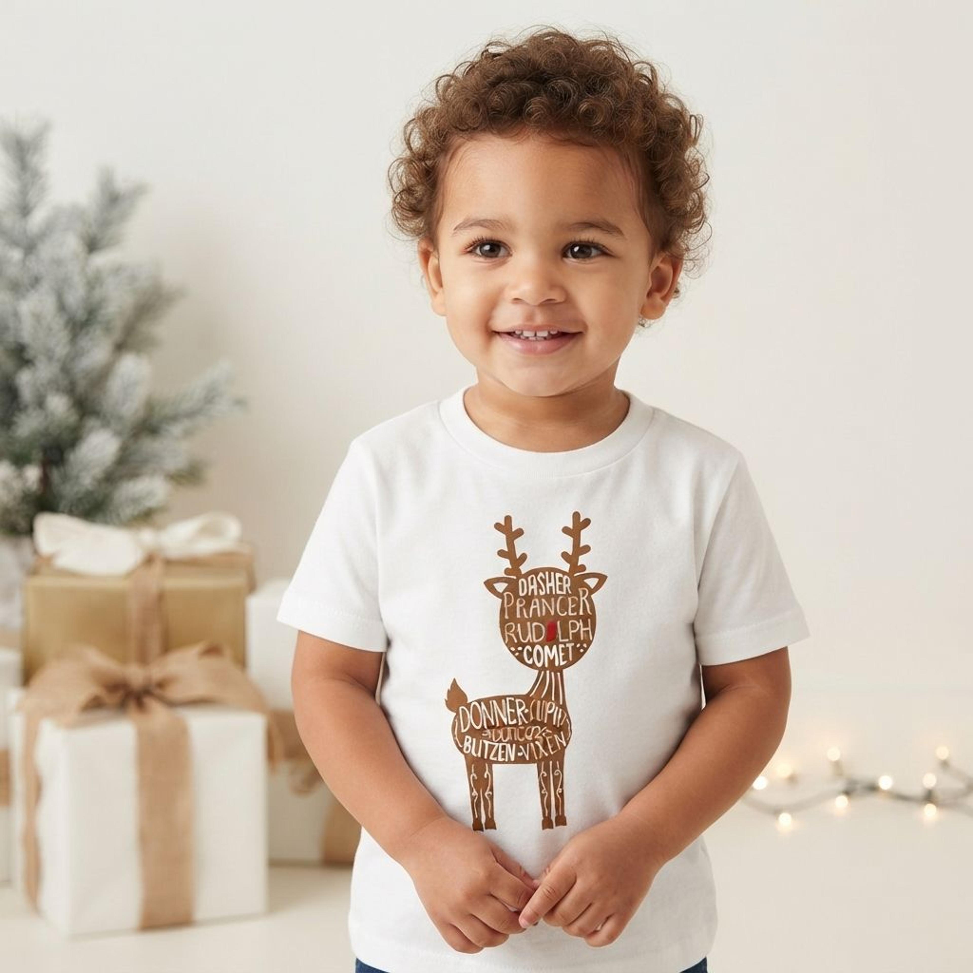 reindeer christmas outfit for baby girl, red tutu set, reindeer names bodysuit, holiday photo outfit, christmas gift