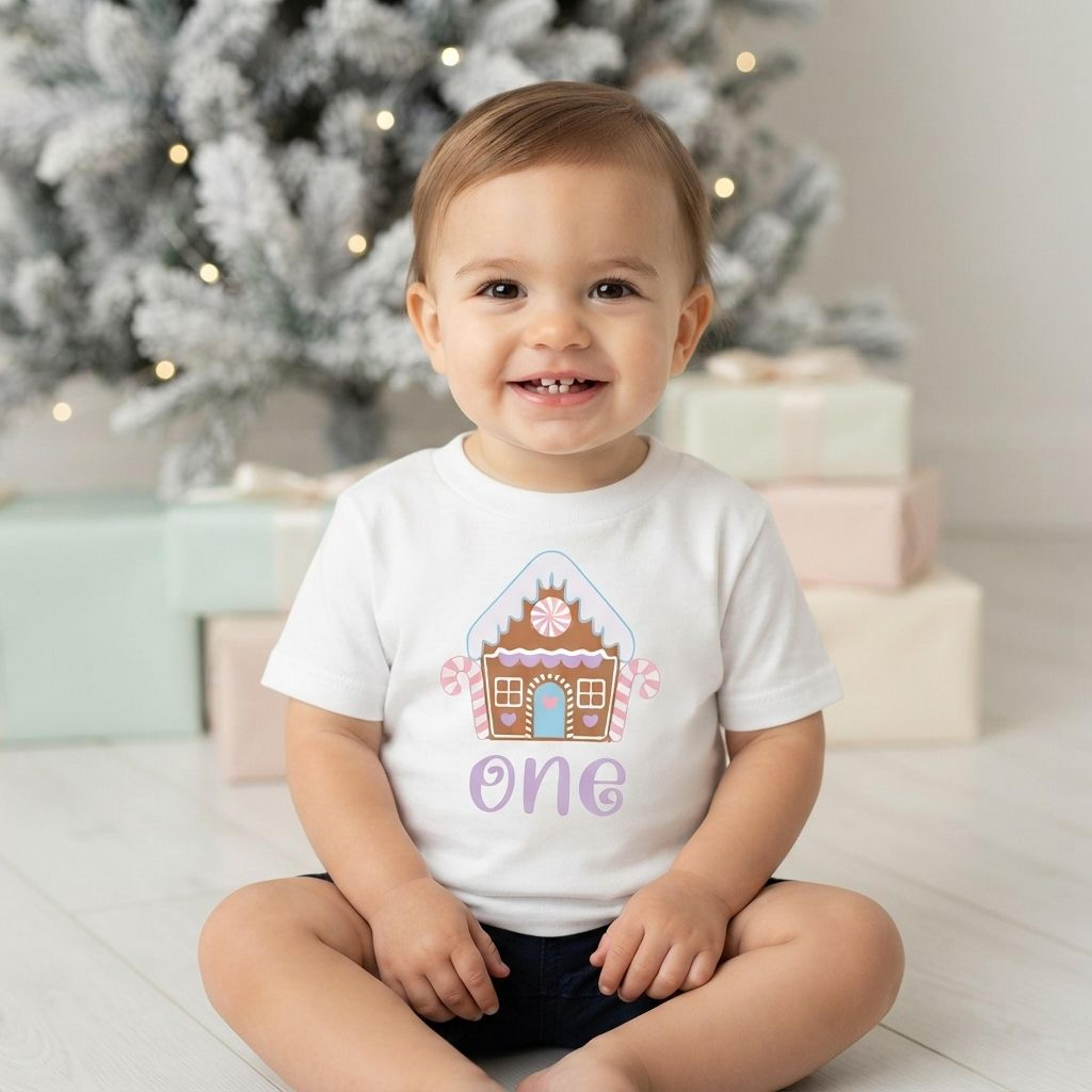 gingerbread house first birthday outfit, pastel baby girl tutu set, oh what fun cake smash bodysuit, winter birthday