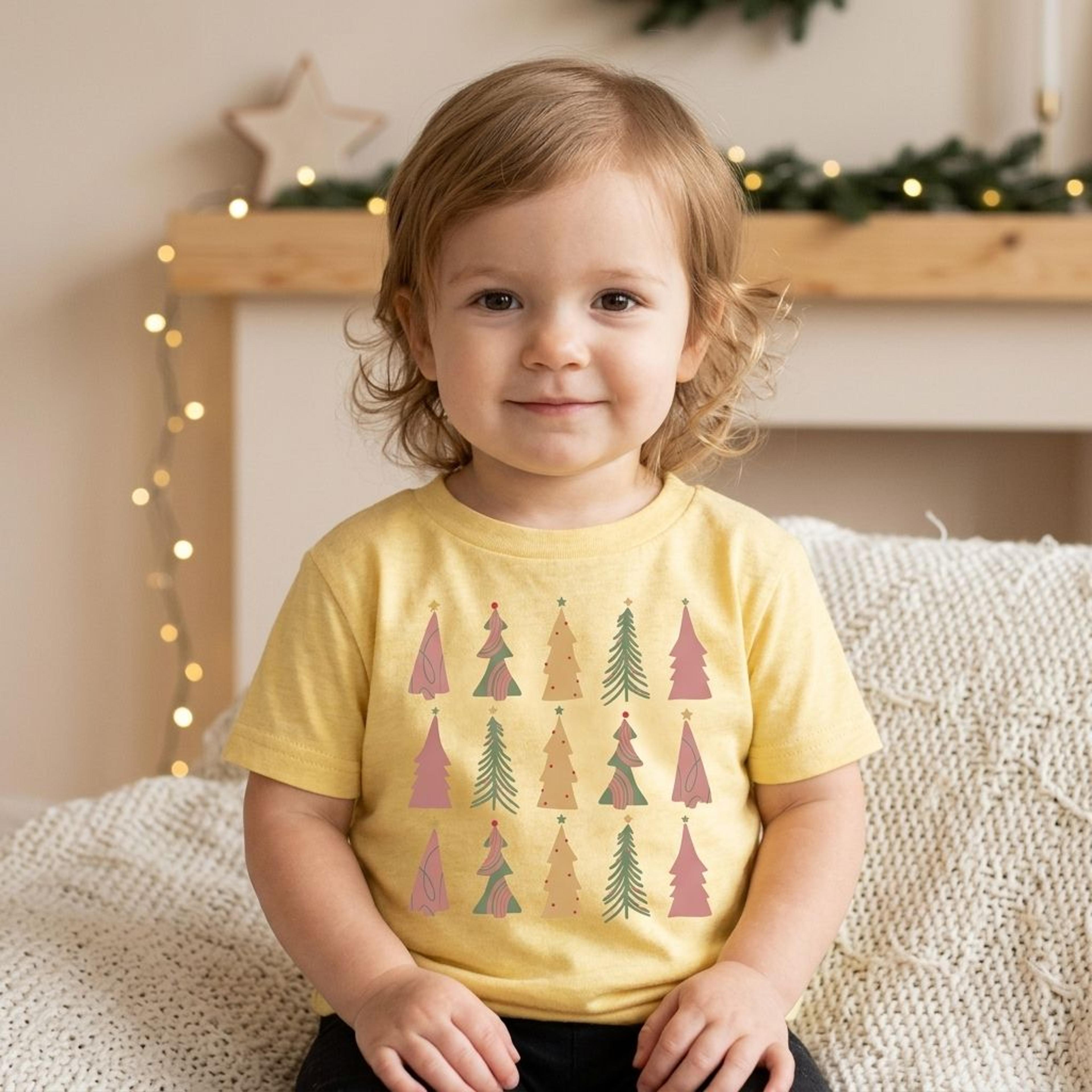 christmas tree baby bodysuit, first christmas outfit, retro kids holiday shirt, toddler christmas tee, xmas gift