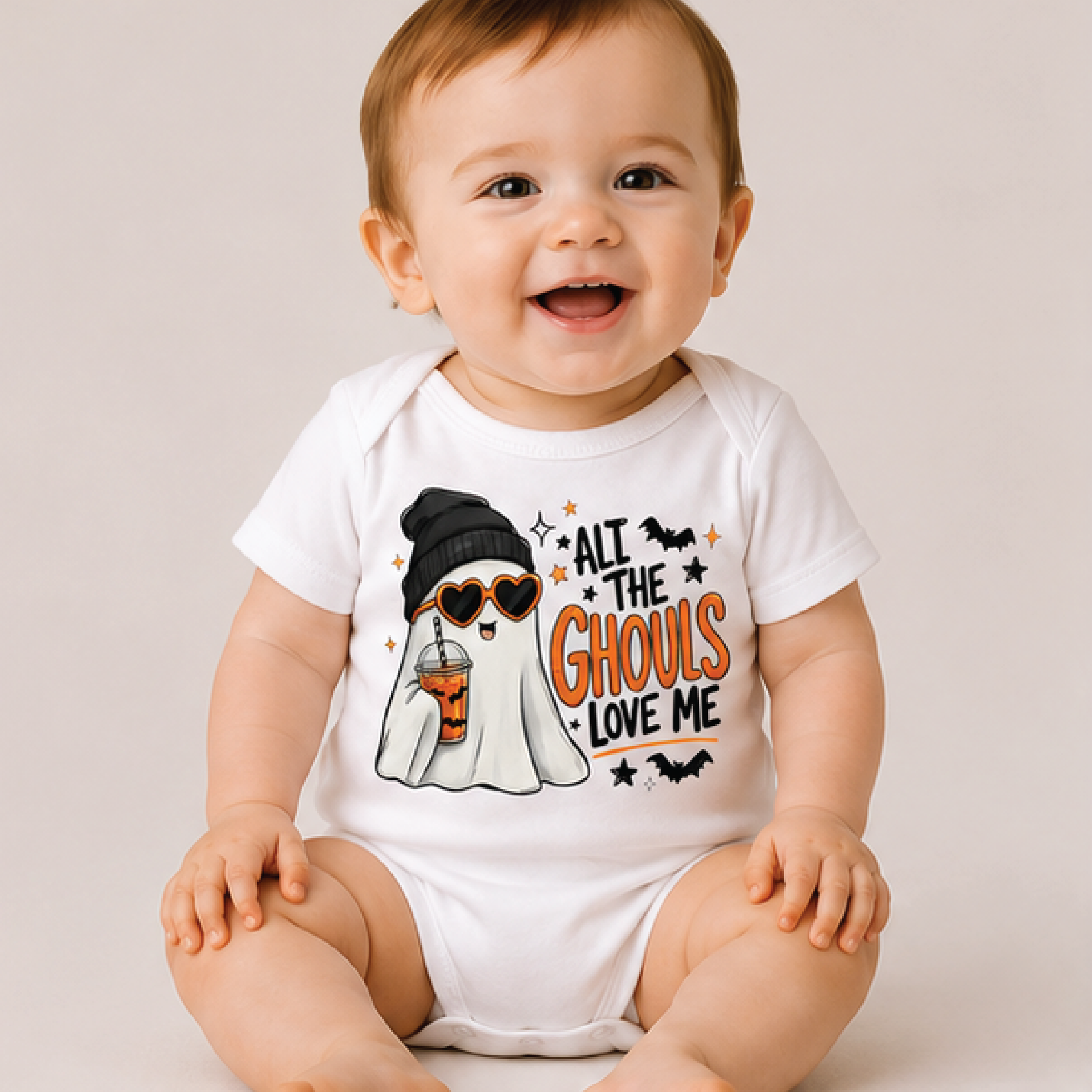 all the ghouls love me kids shirt, funny ghost halloween toddler tee, cute spooky boys shirt, trick or treat fall outfit