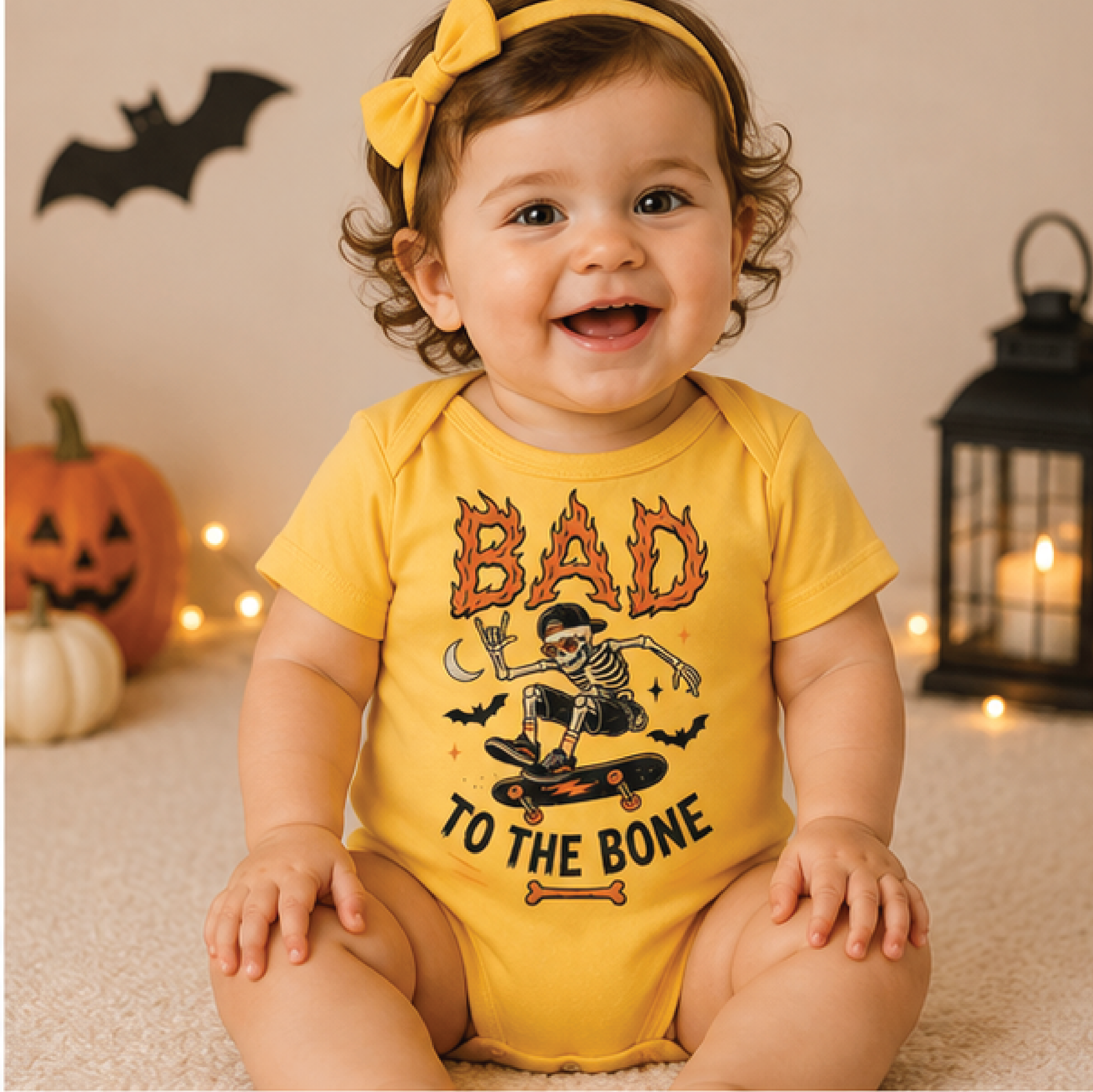 Bad To The Bone Skeleton Kids Shirt Funny Halloween Toddler Tee Spooky Skeleton Shirt Trick Or Trea 1