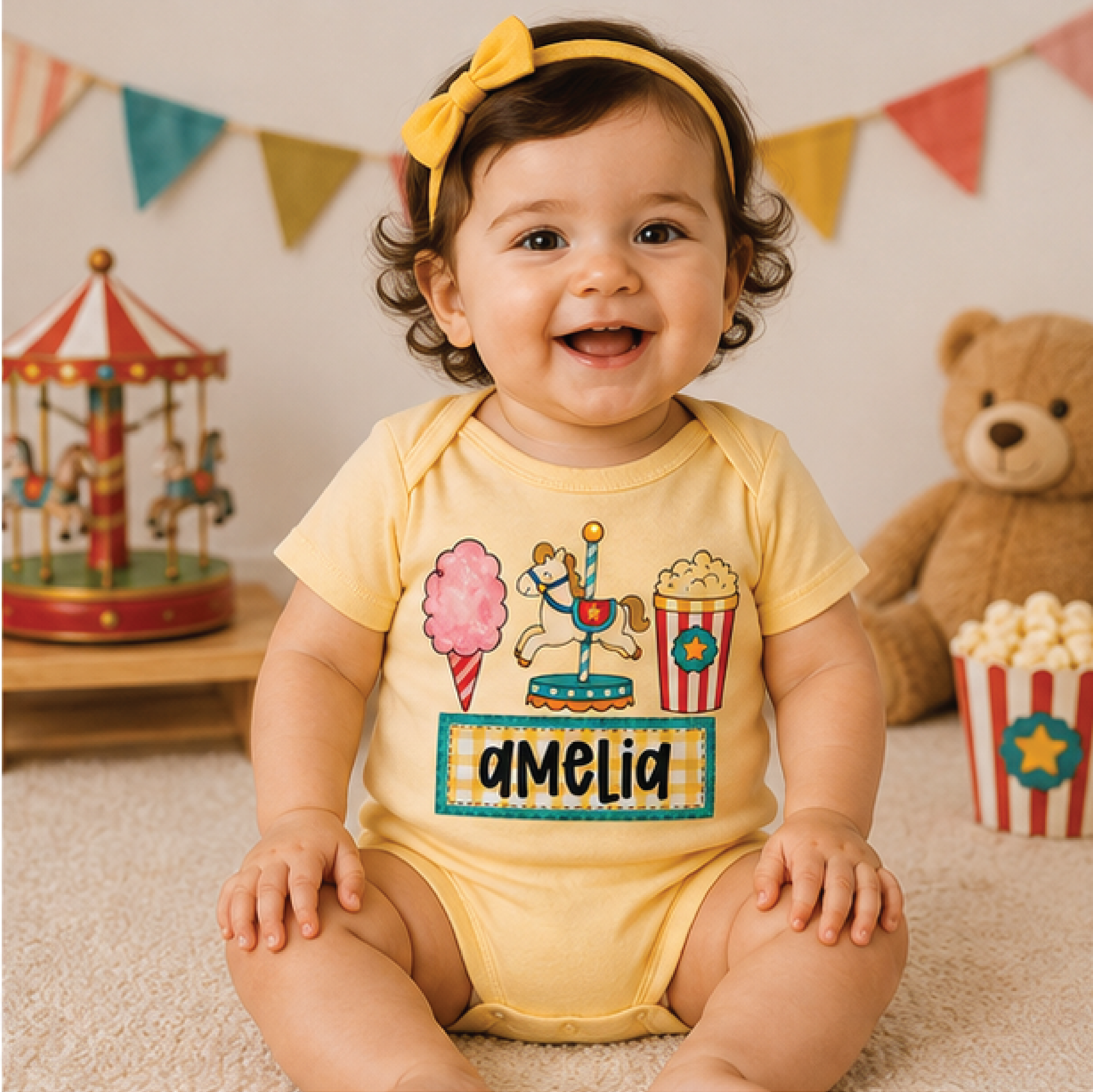 custom name carnival kids shirt, personalized fair toddler tee, ferris wheel birthday shirt, carnival party outfit gift