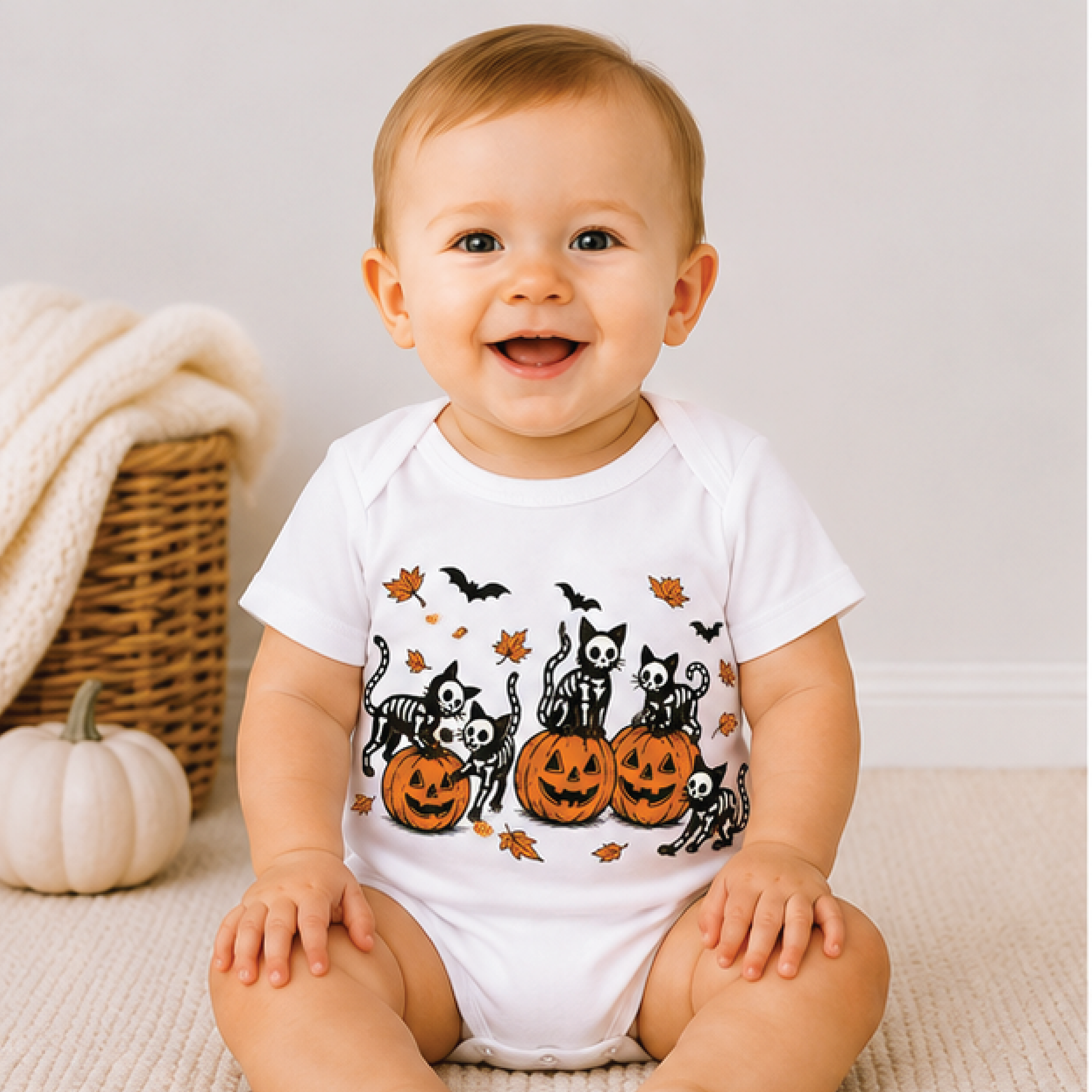 black cat pumpkin halloween kids shirt, spooky kitty toddler tee, cute pumpkin cat fall shirt, trick or treat kids outfi