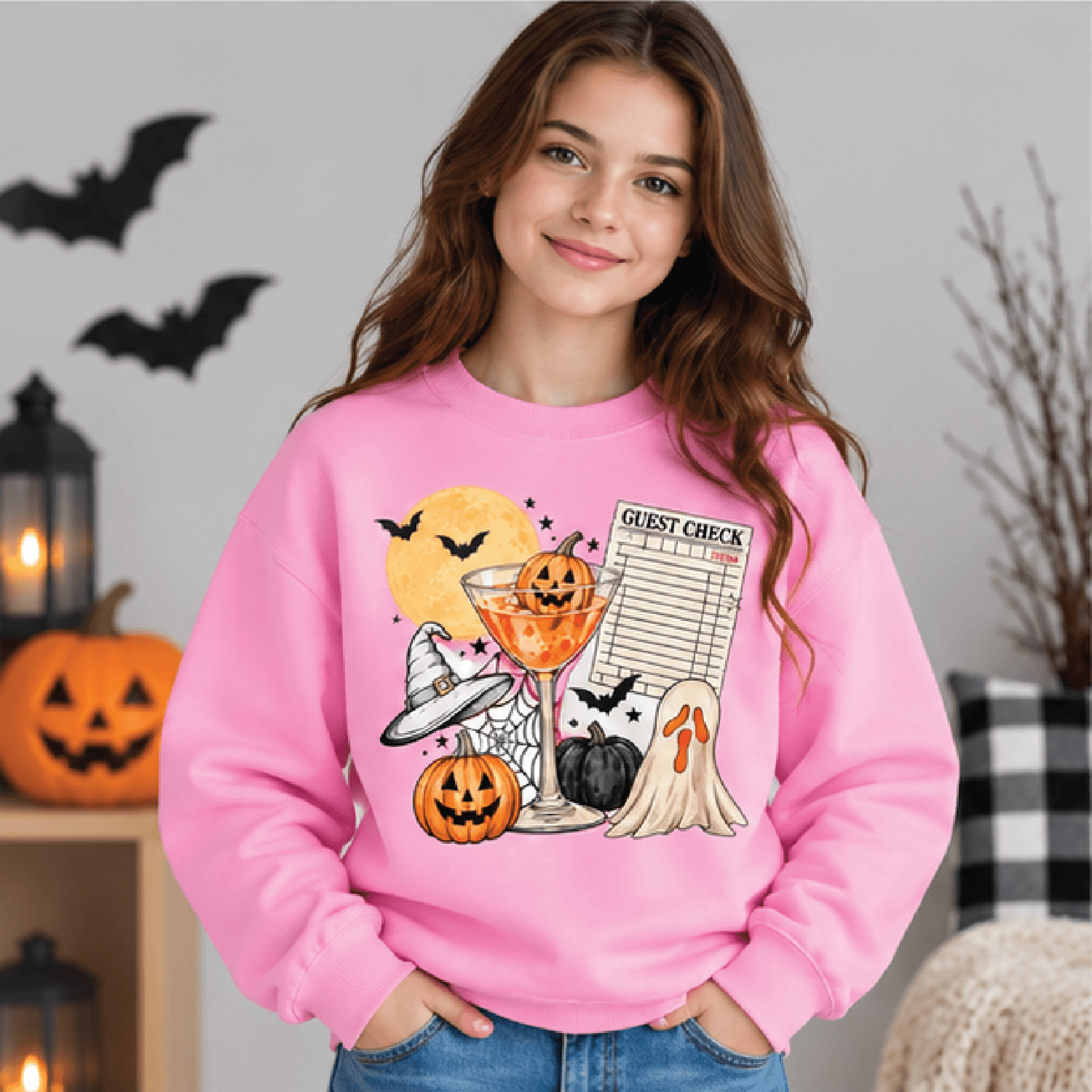 Pick Your Poison Halloween Sweatshirt Kids Spooky Crewneck Youth Potion Bottle Sweater Retro Witchy 2