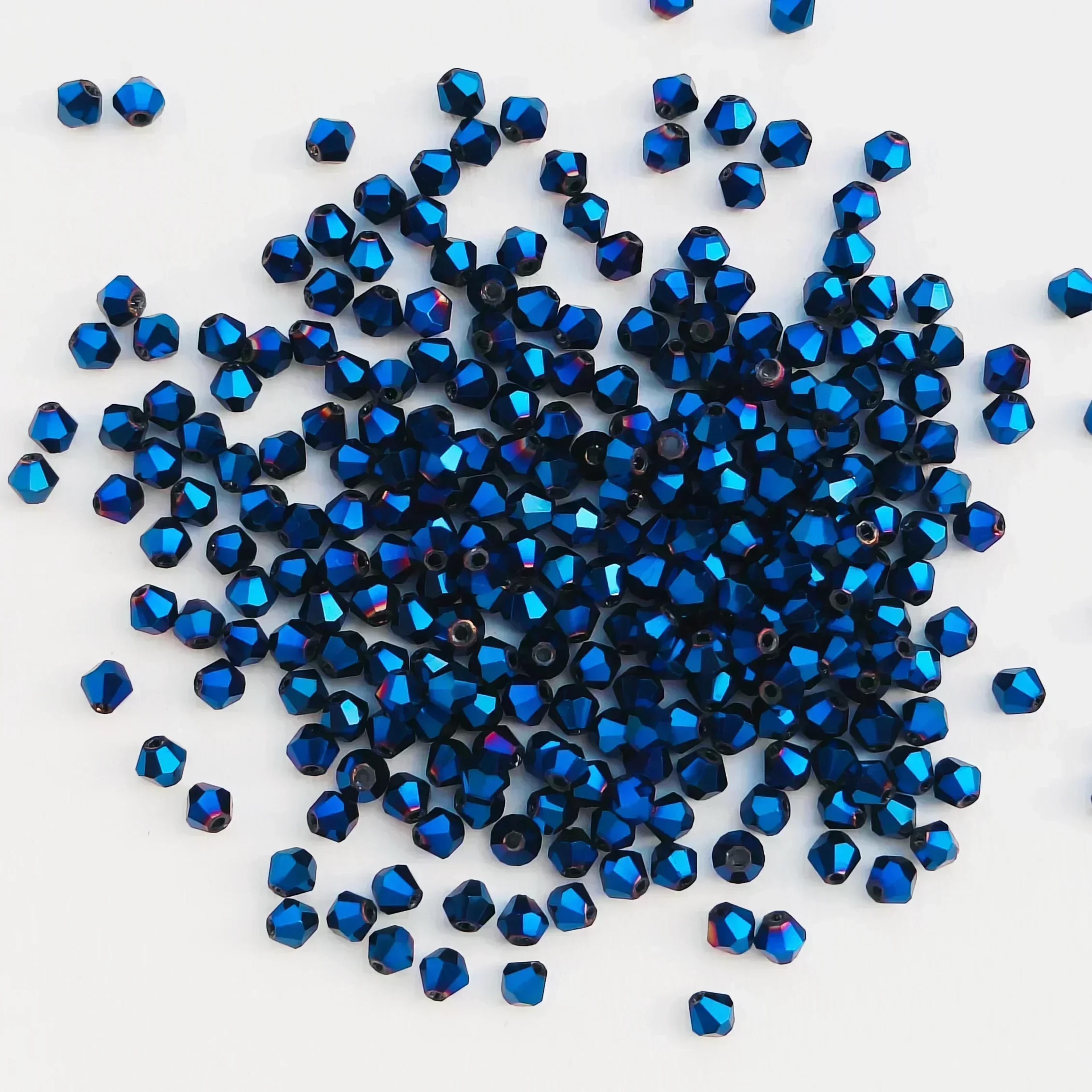 Shiny Faceted Austria Crystal Beads Bicone Spacer Loose Beads For DIY Jewelry Making Bracelets Neck 12