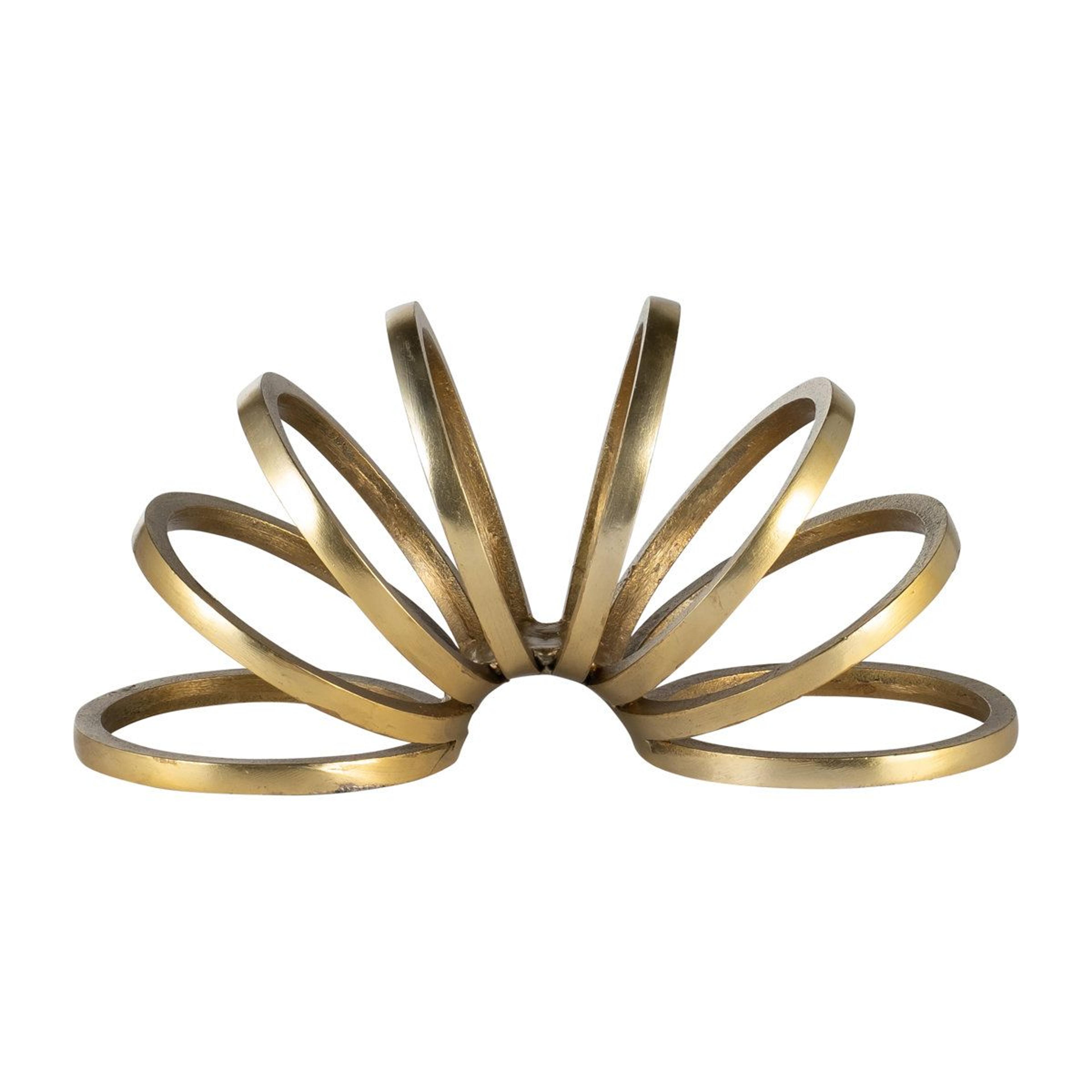 Hayslett Modern Metal Sculpture And Gold Ring Tabletop Decor 2