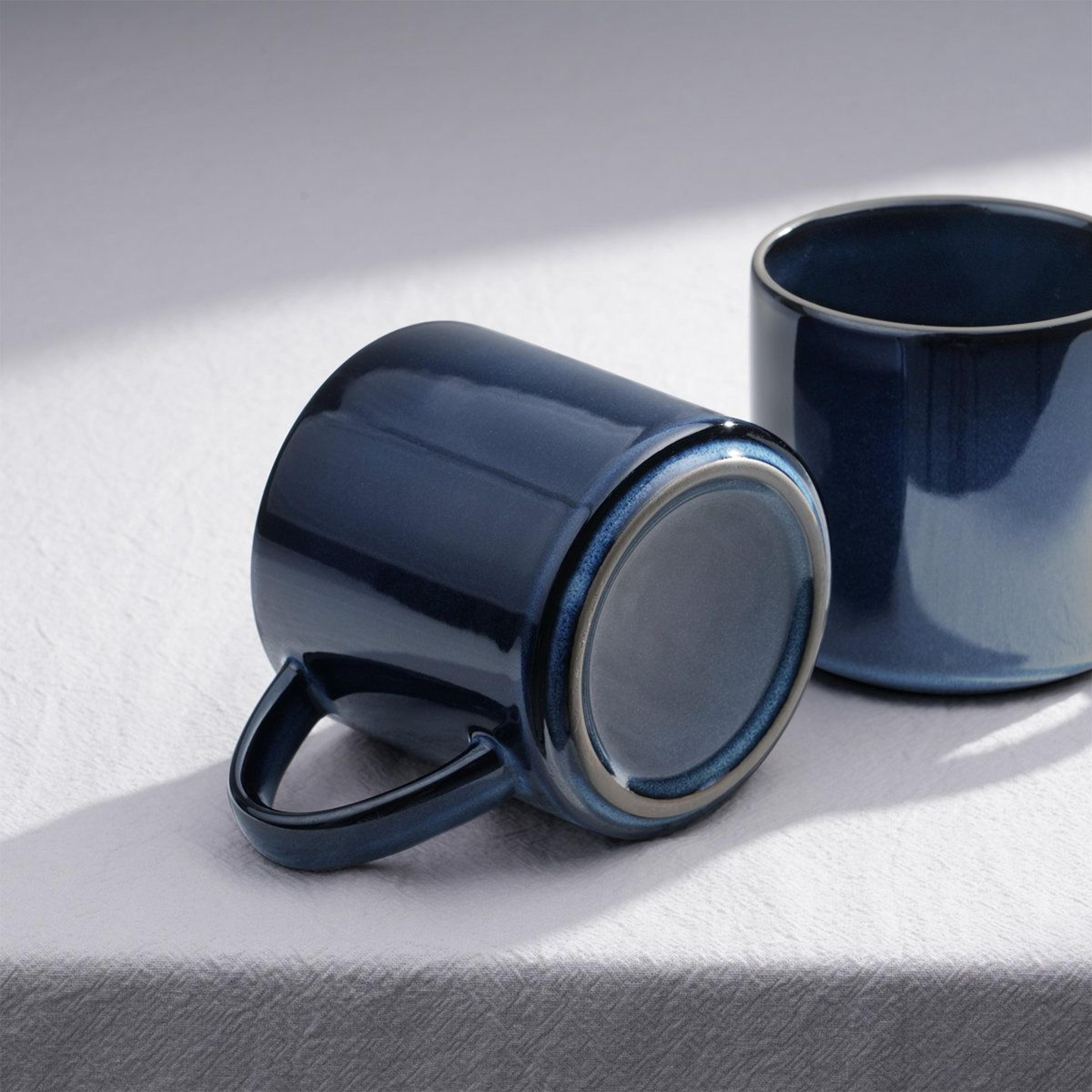 Artisan 14 Oz Stoneware Coffee Mug Set Of 4 With Reactive Glaze 15