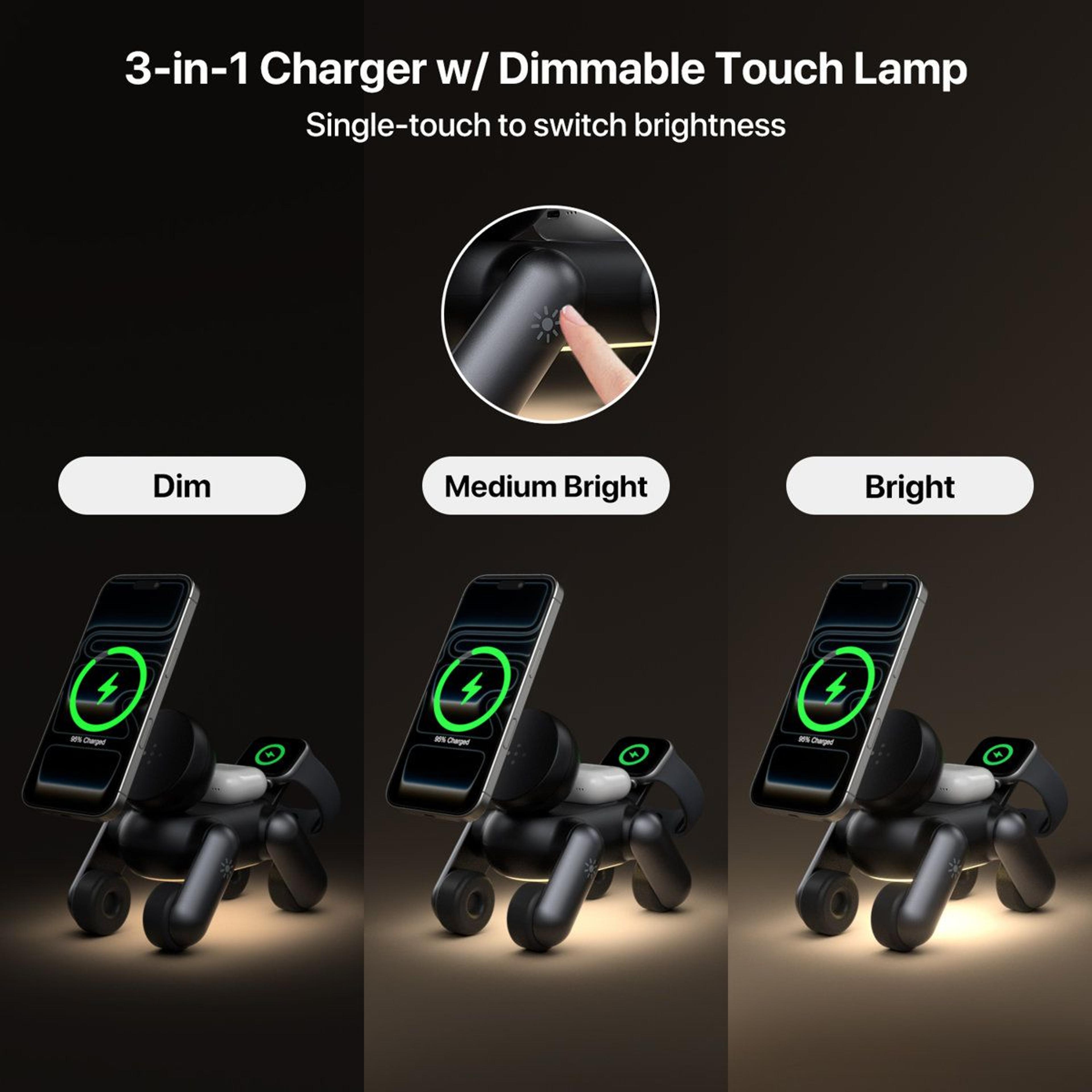 Waloo Puppy 3in1 Wireless Charging Station For IPhone Apple Watch And AirPods 2