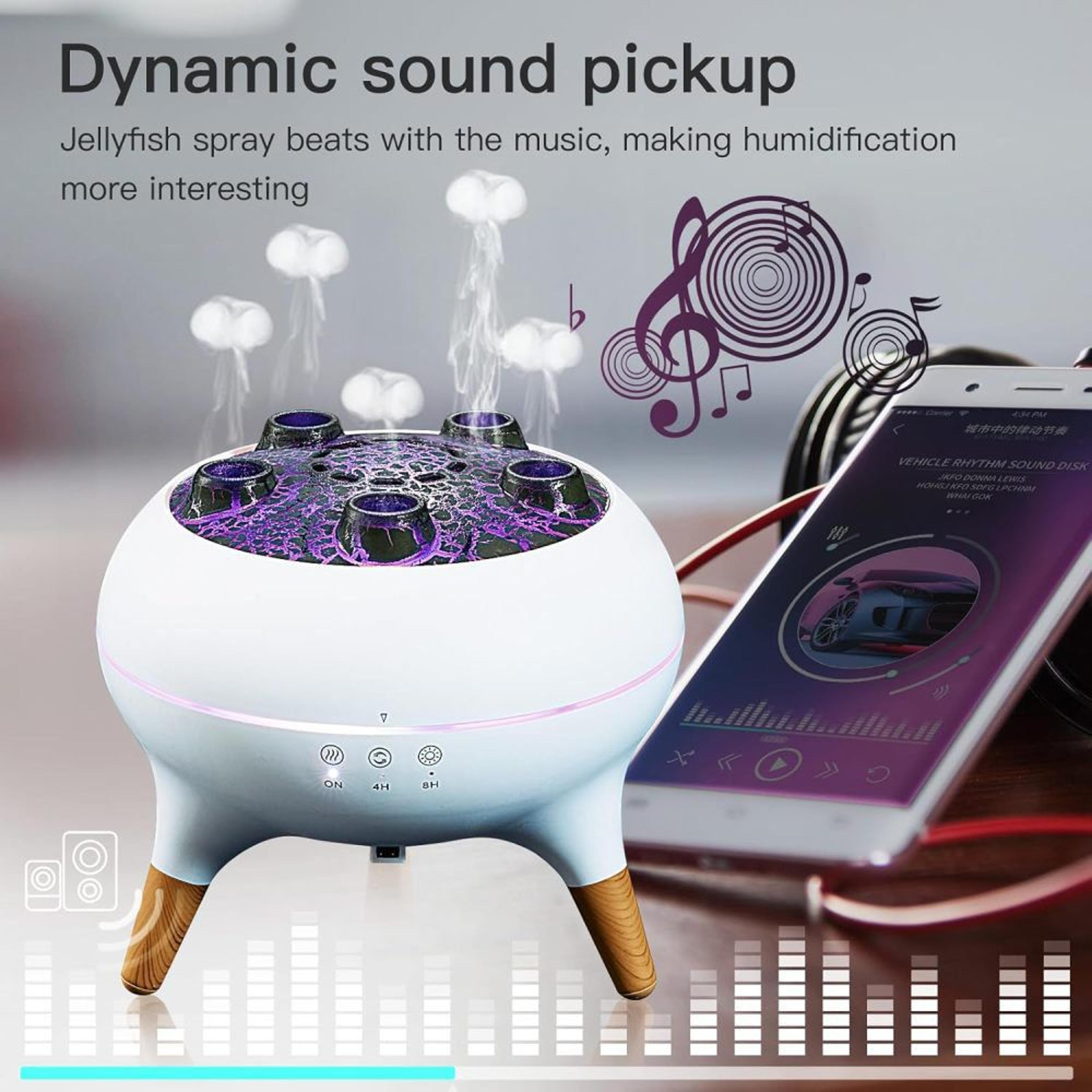 250ml Jellyfish Essential Oil Diffuser With Remote And 7 Color Lights 3