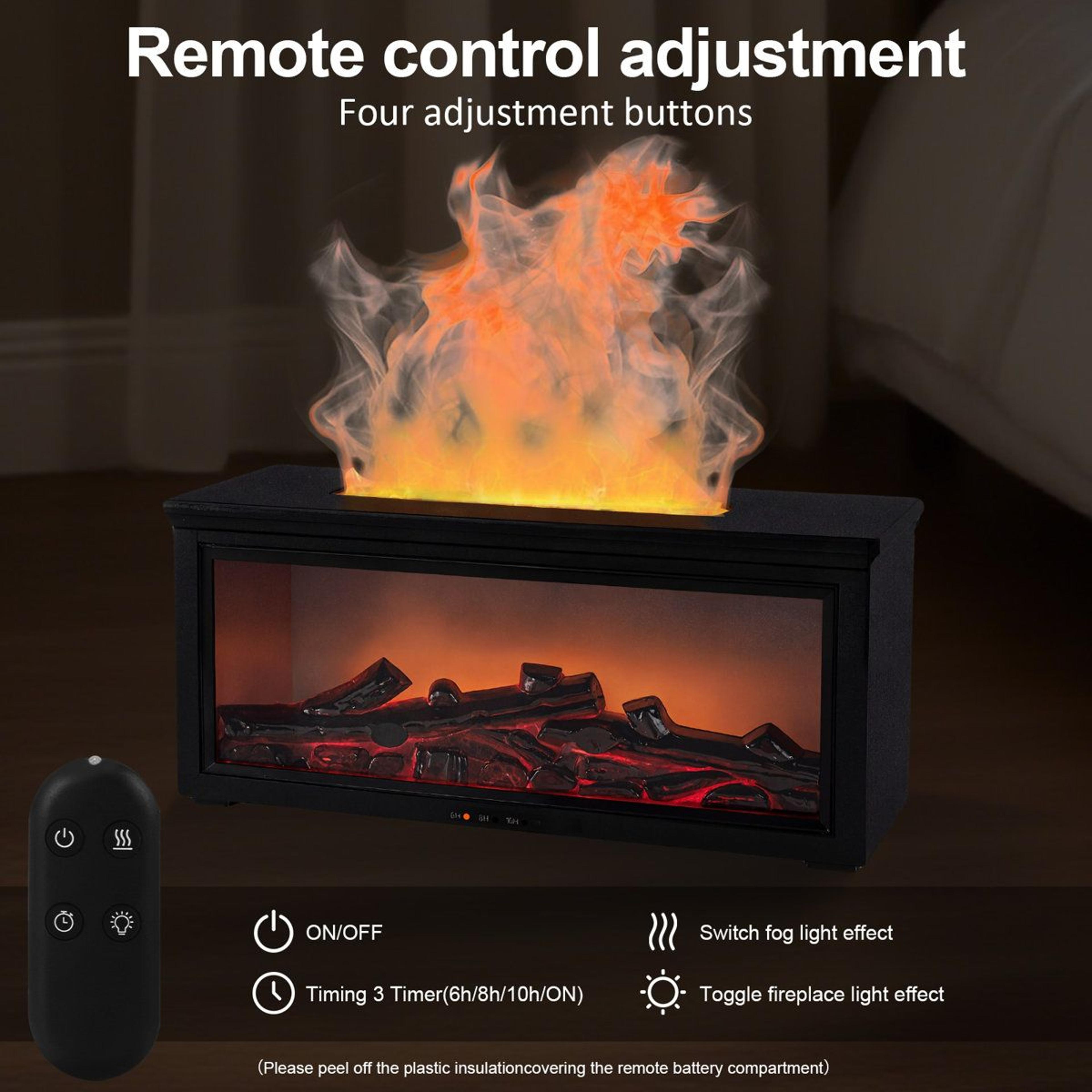 280ml Fireplace Humidifier And Essential Oil Diffuser With 7 Color Light 11
