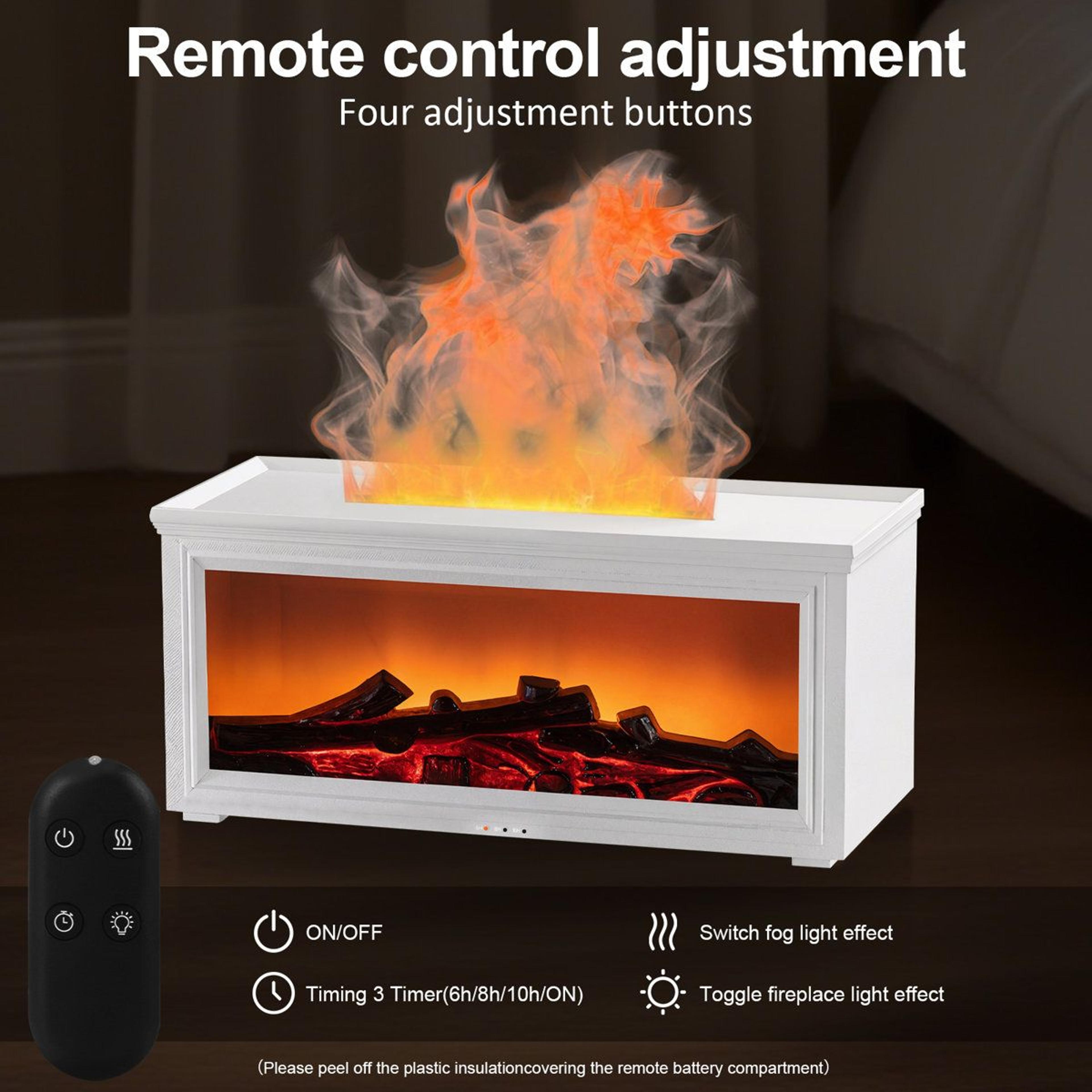280ml Fireplace Humidifier And Essential Oil Diffuser With 7 Color Light 3