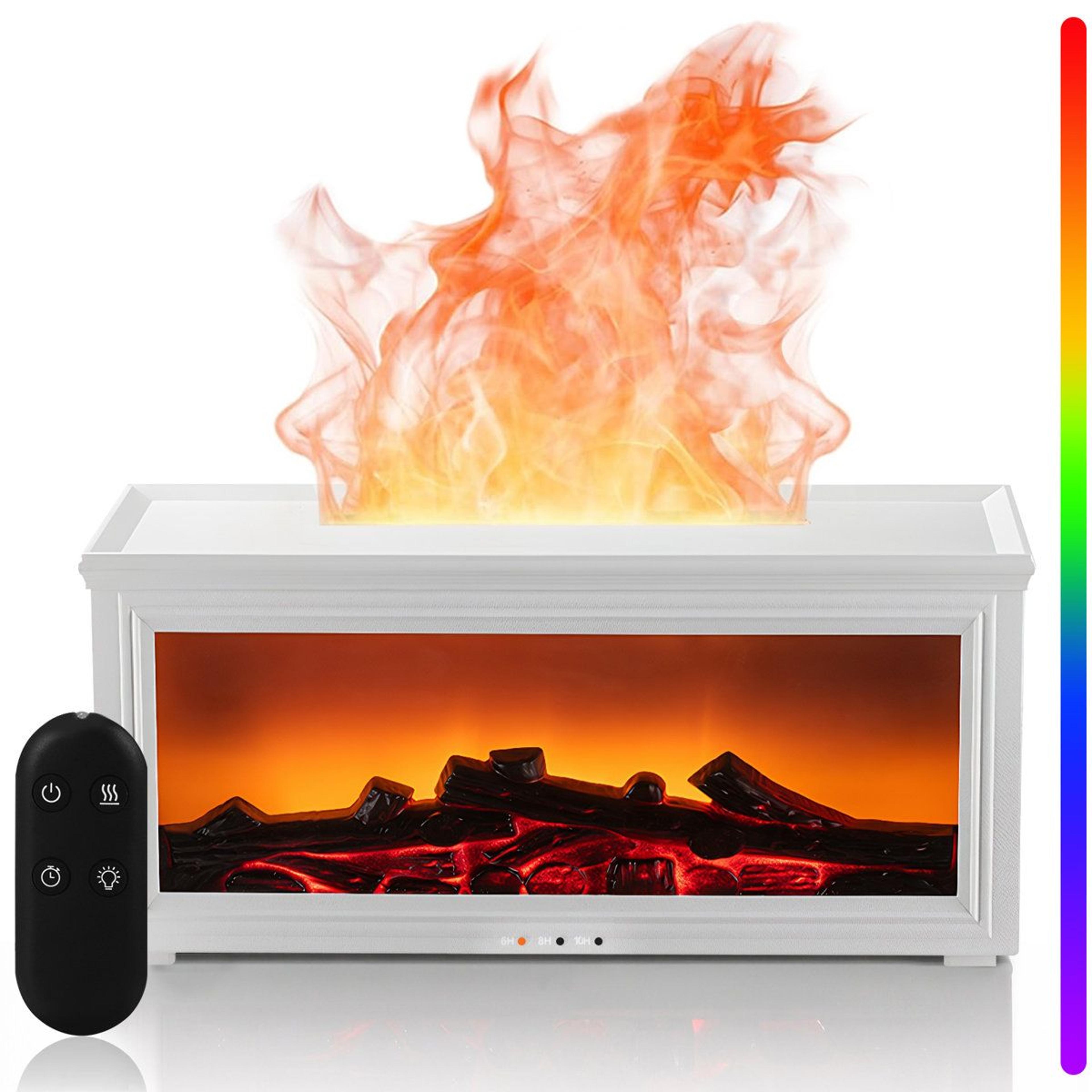 280ml Fireplace Humidifier And Essential Oil Diffuser With 7 Color Light 2