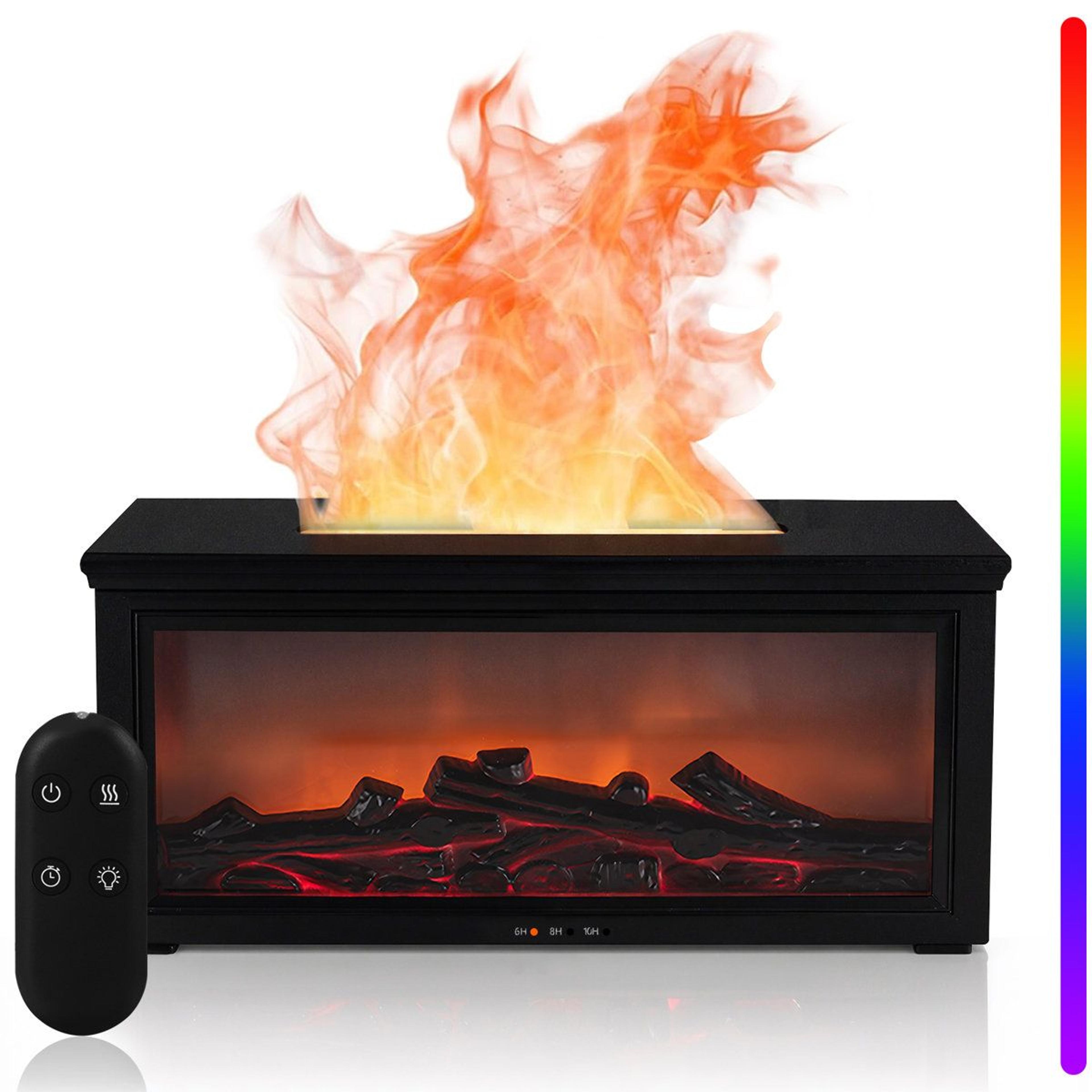 280ml Fireplace Humidifier And Essential Oil Diffuser With 7 Color Light 1