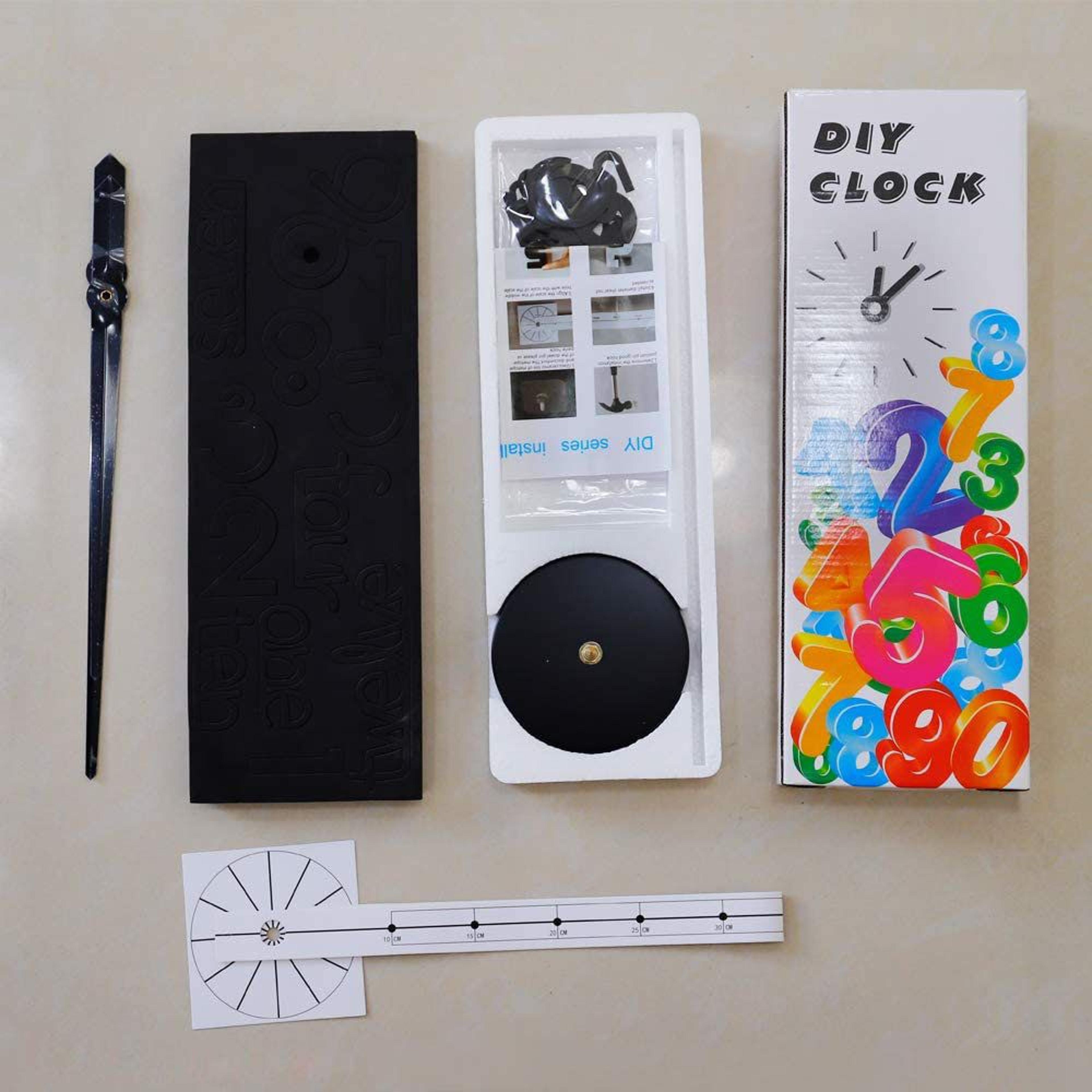 Chadyeane 39 Inch Large Wall Clock Silent DIY Modern Wall Decor 1