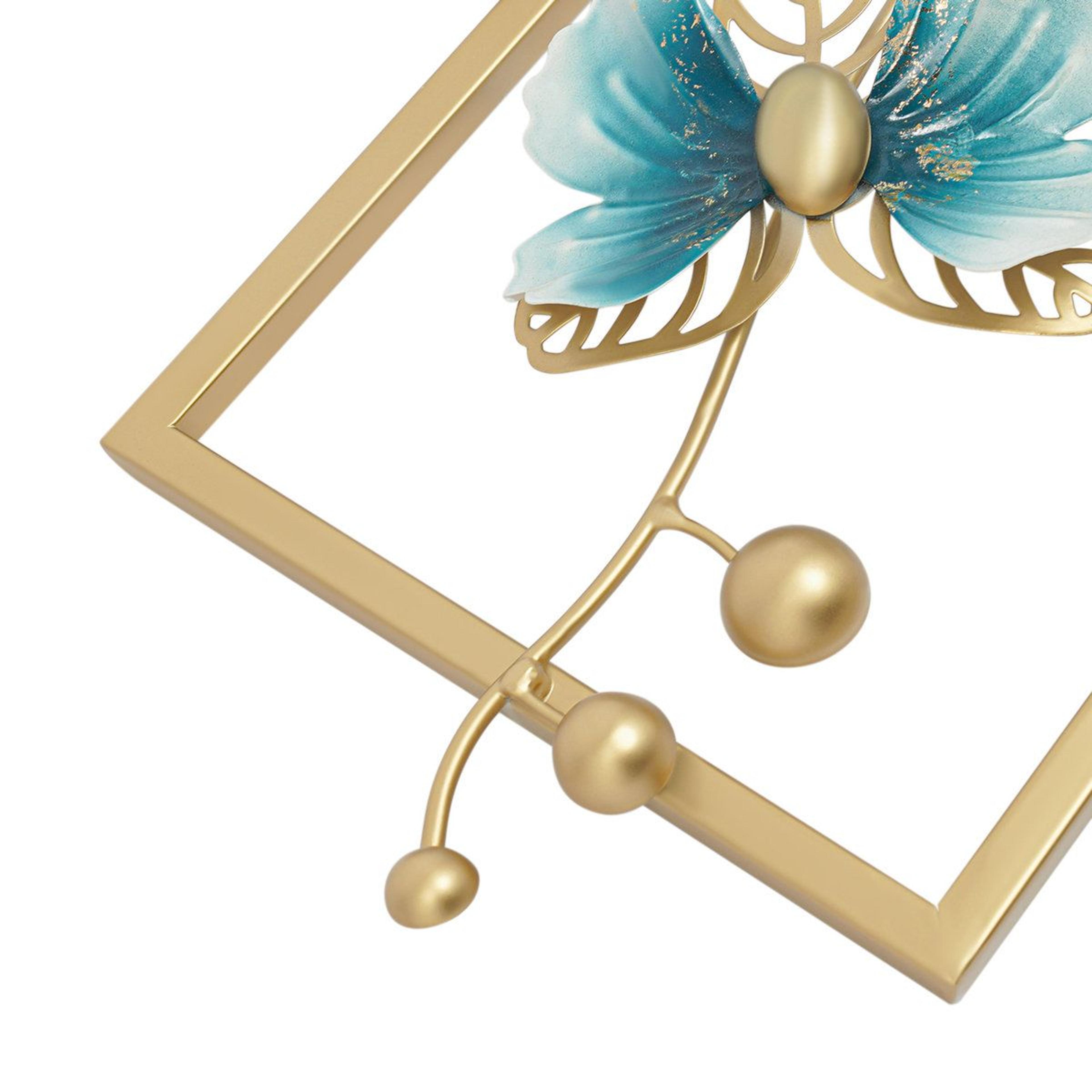 Luxury Peacock Wall Clock Silent Quartz Metal Wall Decor 3
