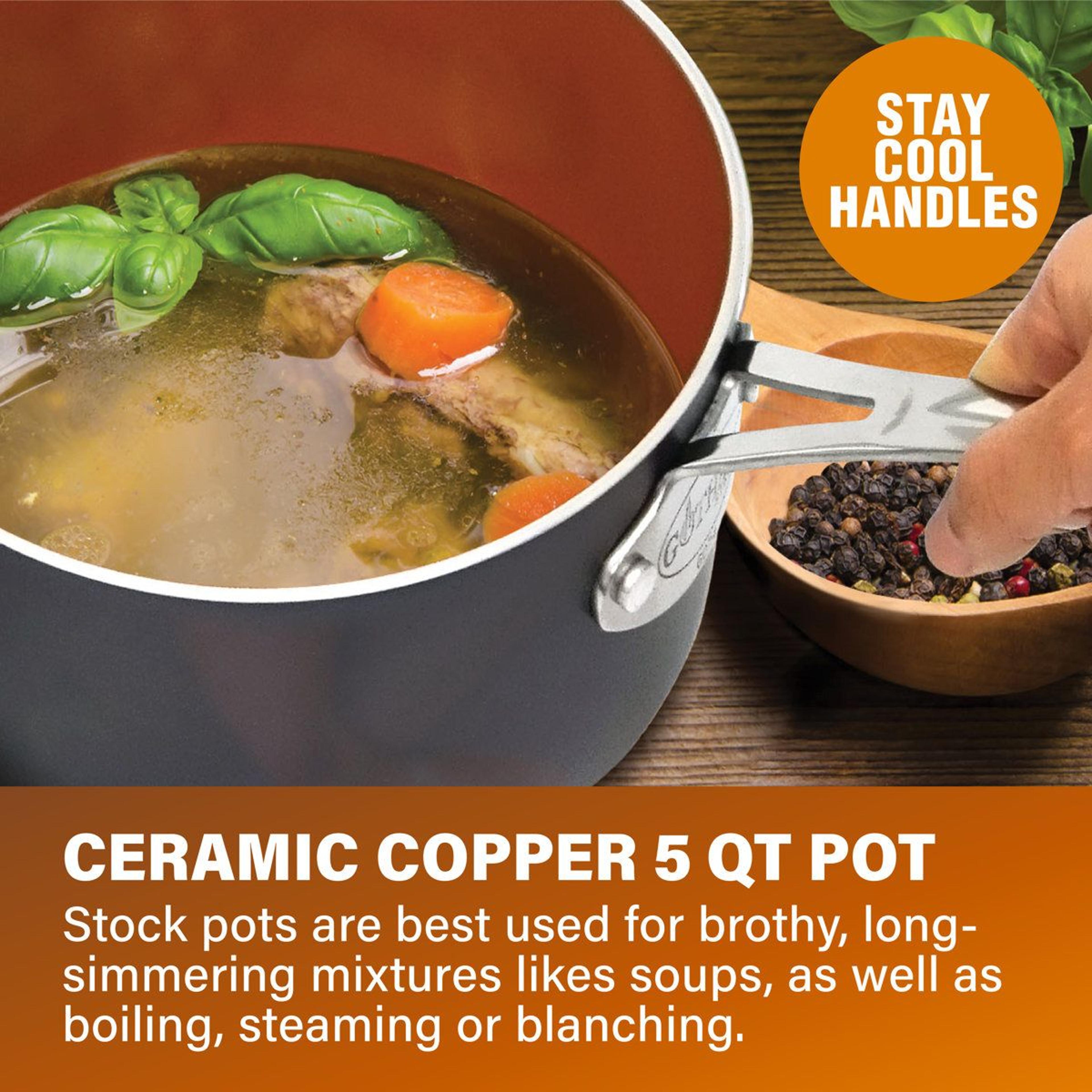 Gotham Steel 10 Piece Ceramic Nonstick Pots And Pans Set 4
