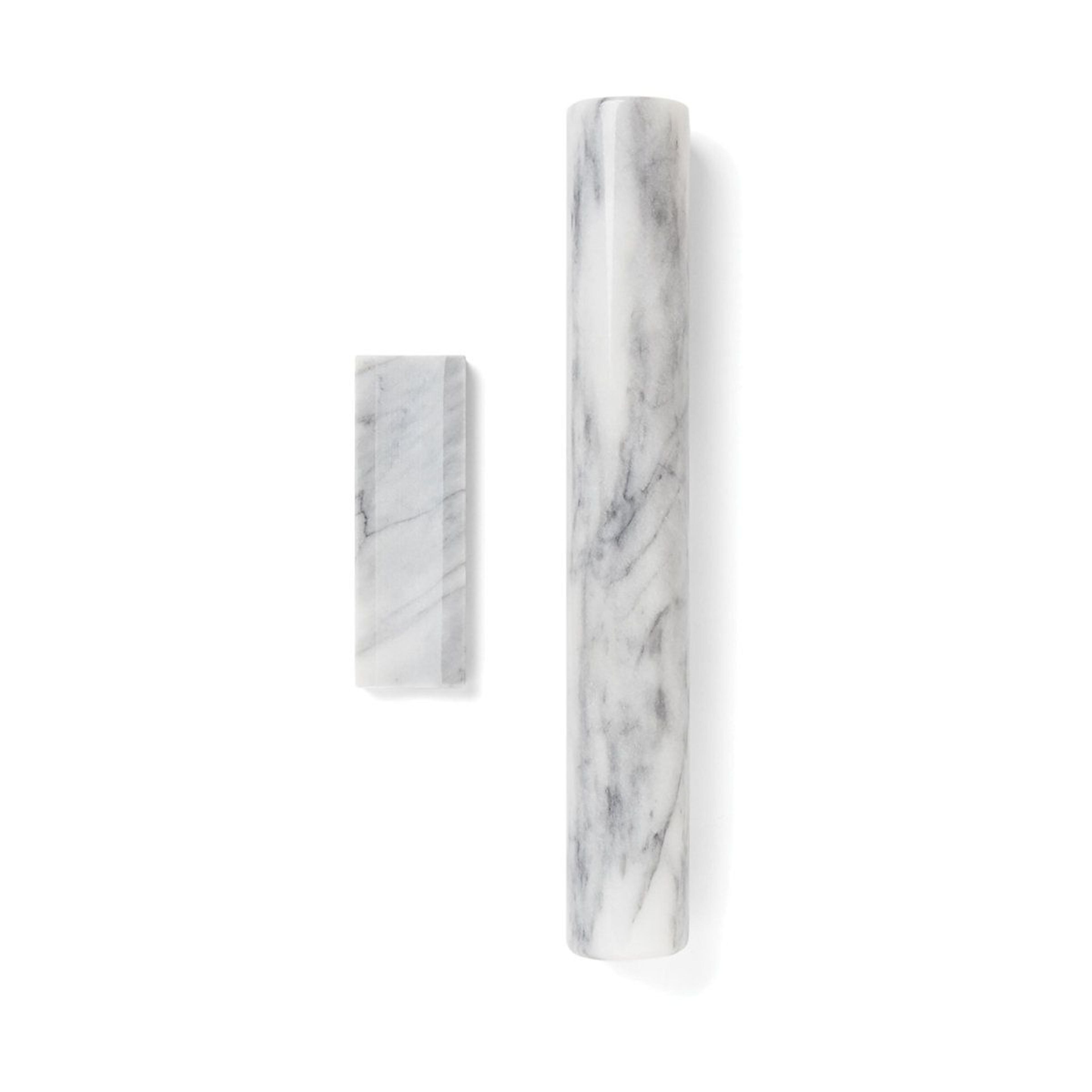 fox run 11 inch marble rolling pin french rolling pin with stand for pastry and dough