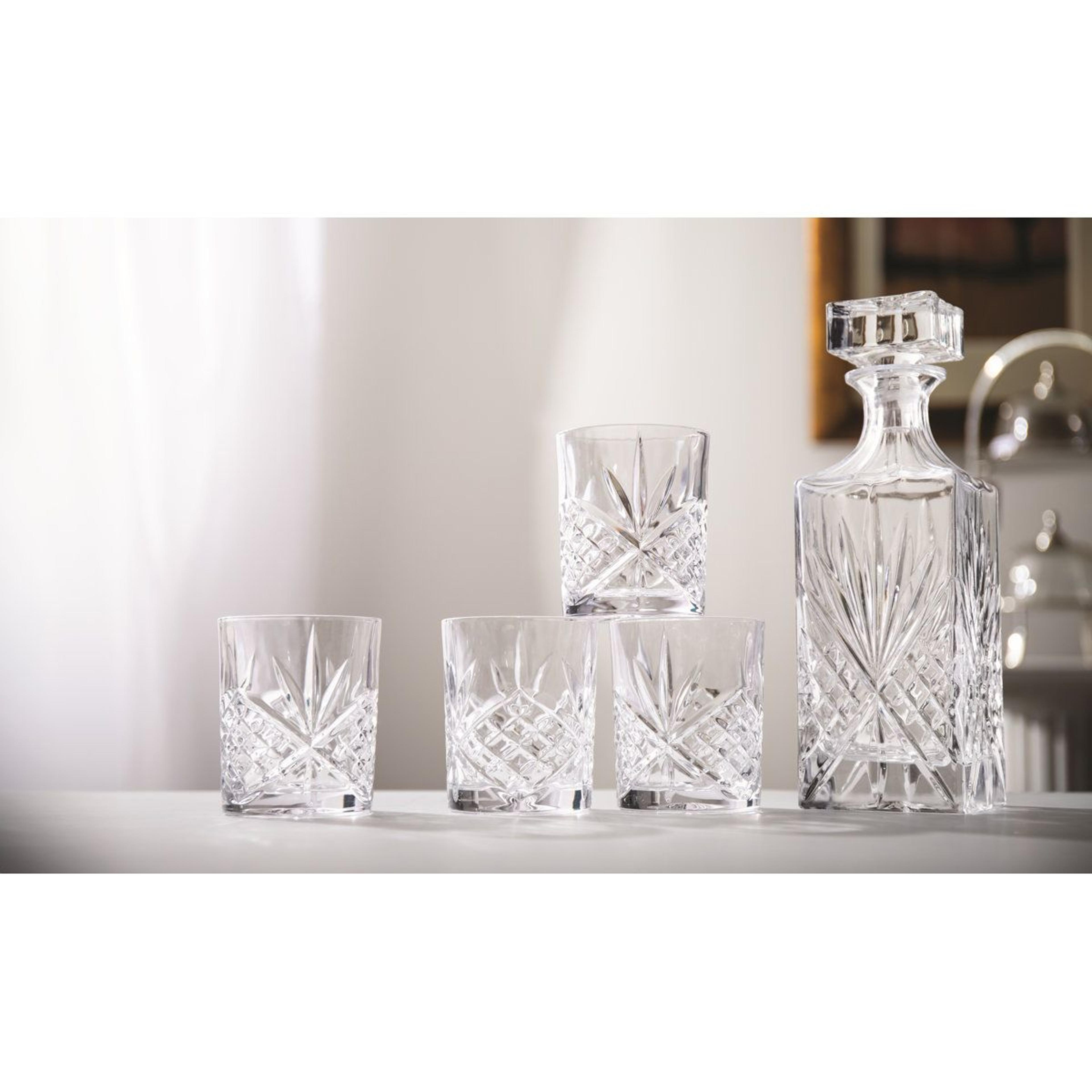 Godinger Dublin Crystal Whiskey Decanter Set With 4 Glasses 3