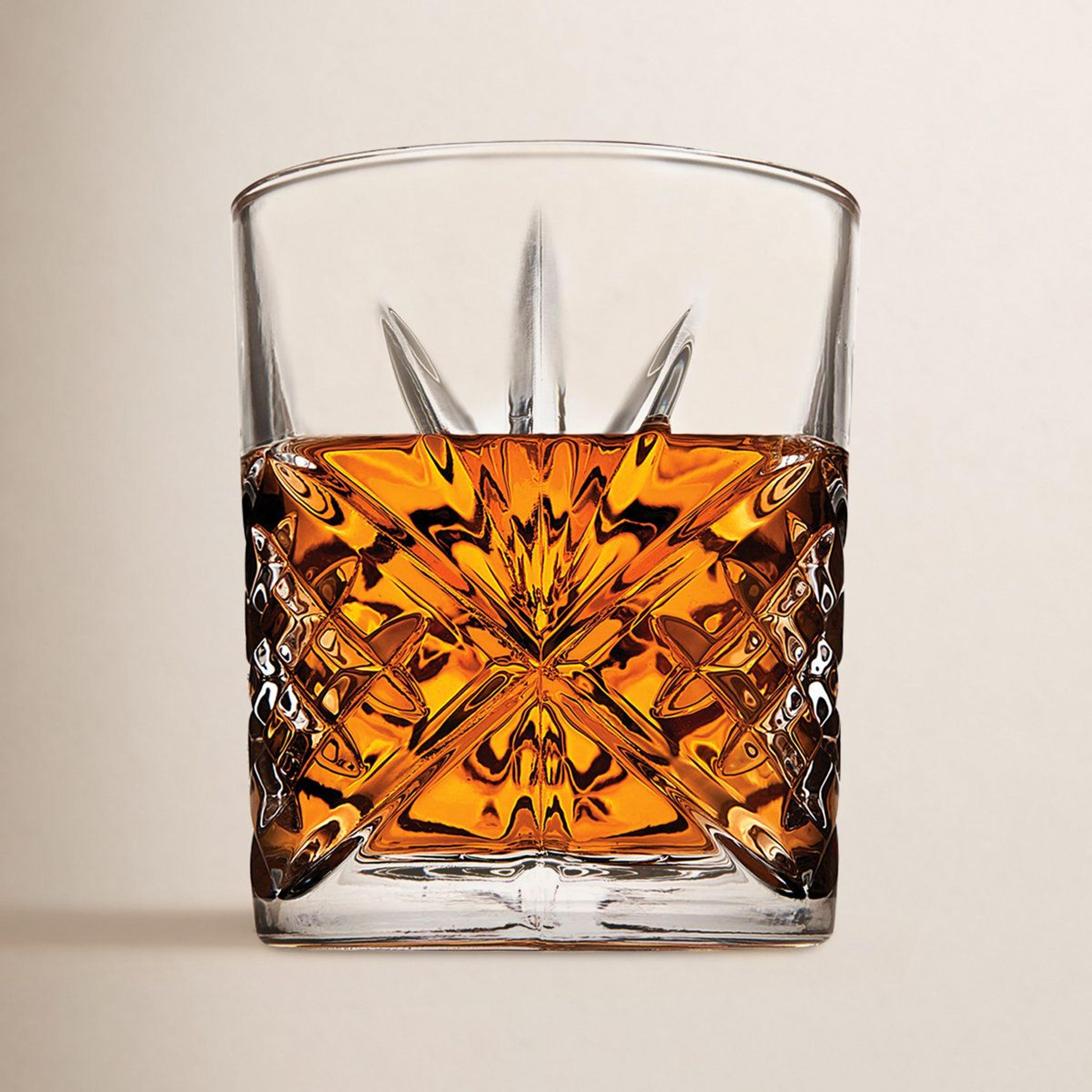 Godinger Dublin Crystal Whiskey Glasses 11 Oz Set Of 4 Double Old Fashioned Glasses 8