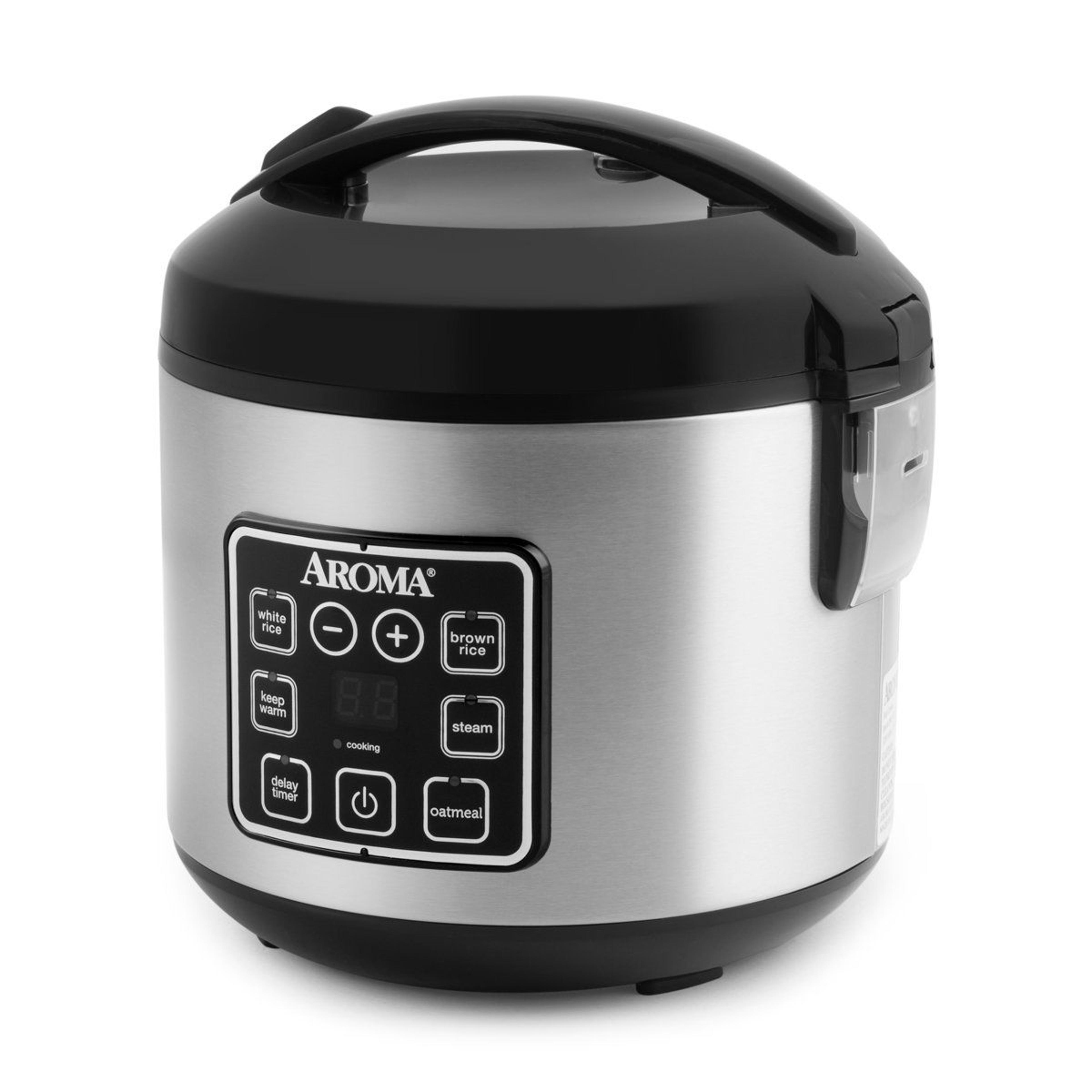 Aroma 8 Cup Digital Rice Cooker And Food Steamer With Oatmeal And Keep Warm 4