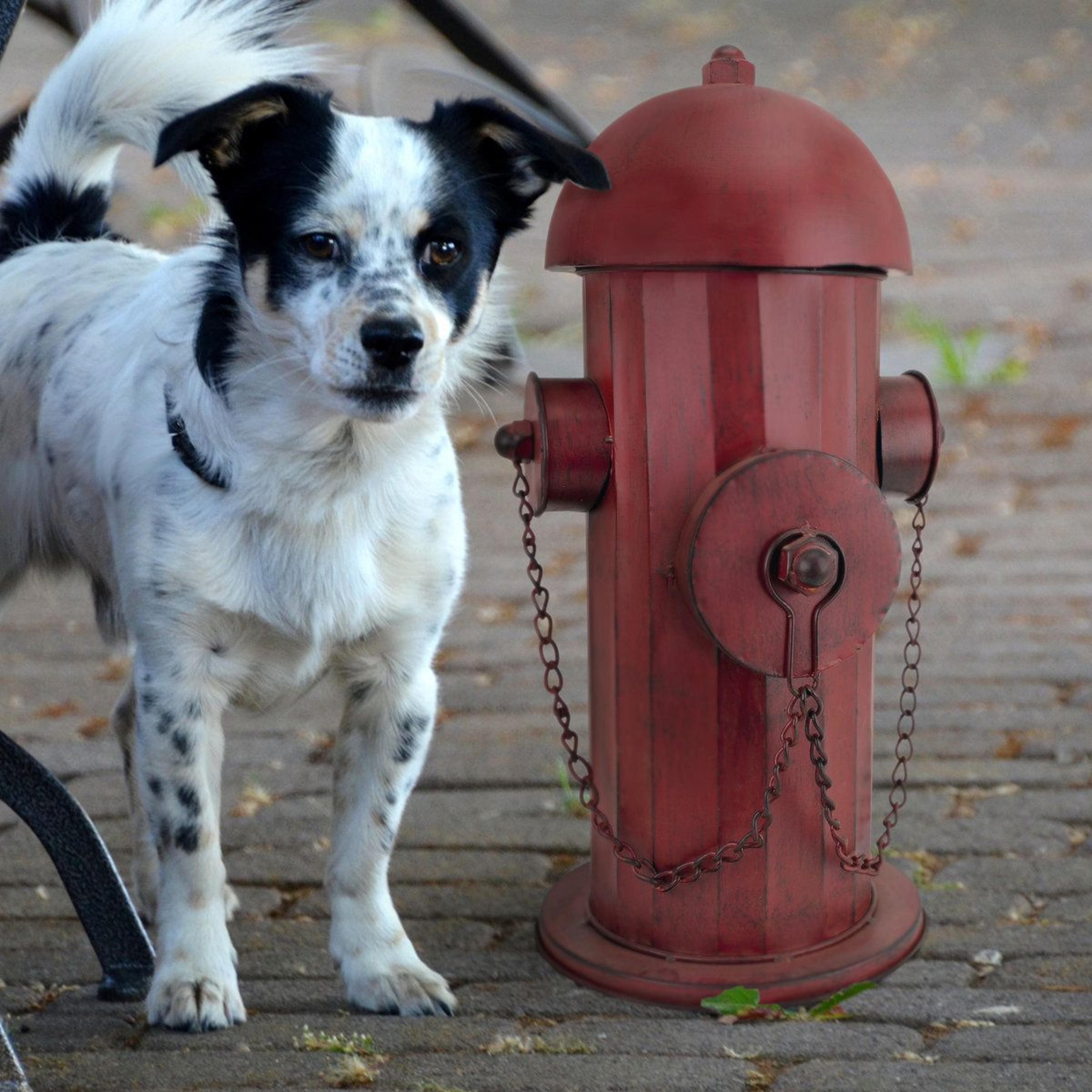 Vintage Metal Fire Hydrant Statue Decorative Outdoor Garden Decor 1