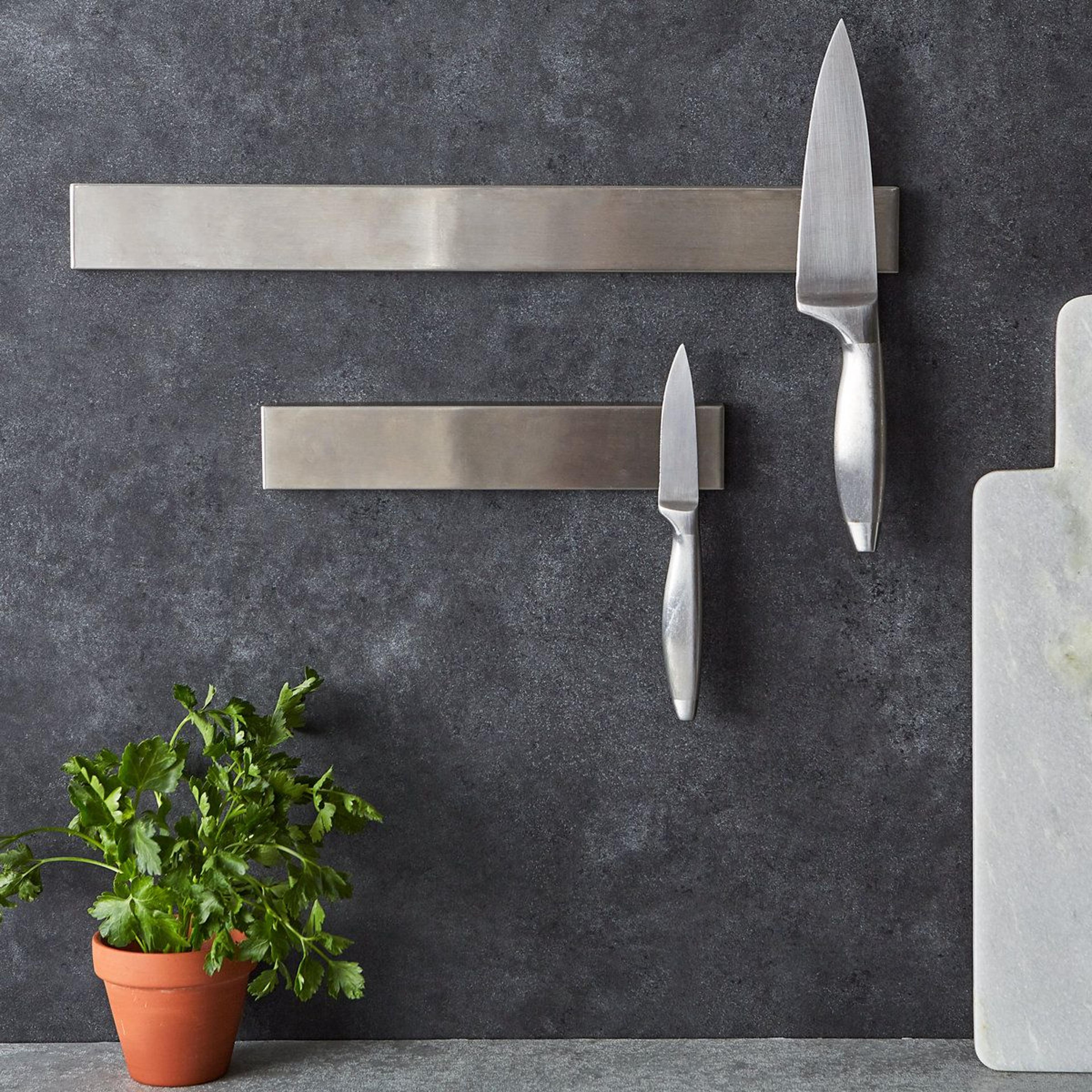 Aulay Magnetic Knife Holder Professional Stainless Steel Kitchen Wall Storage  Organizer 6