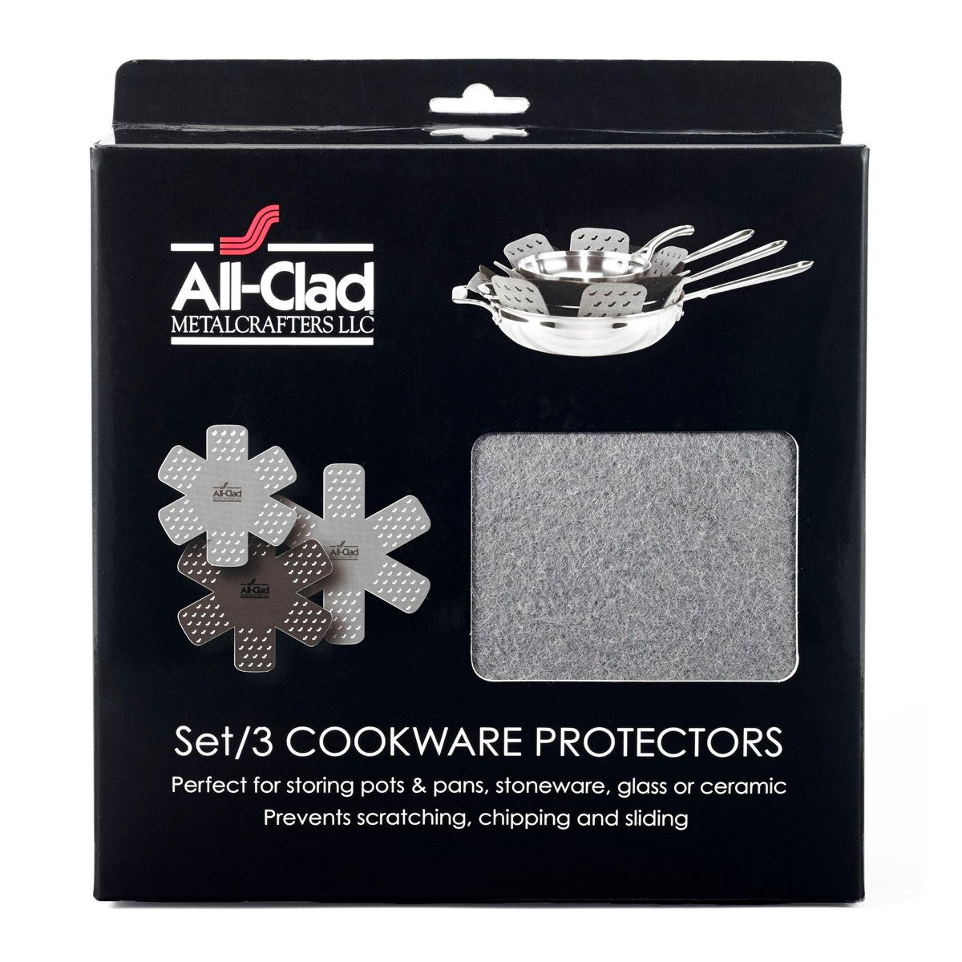 3-piece pro cookware protector set premium pot and pan scratch guards