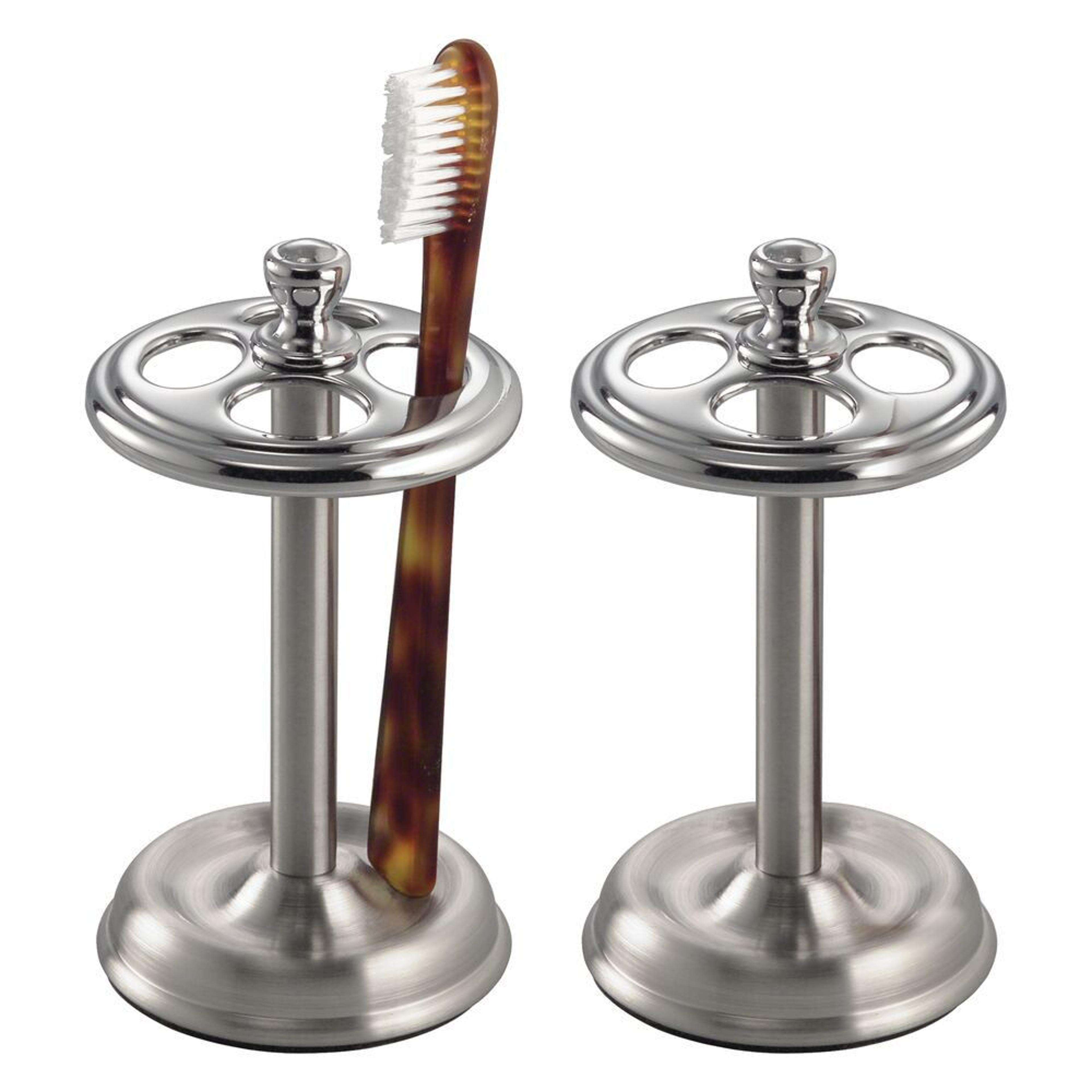 york 4-section toothbrush holder set for bathroom vanity organization
