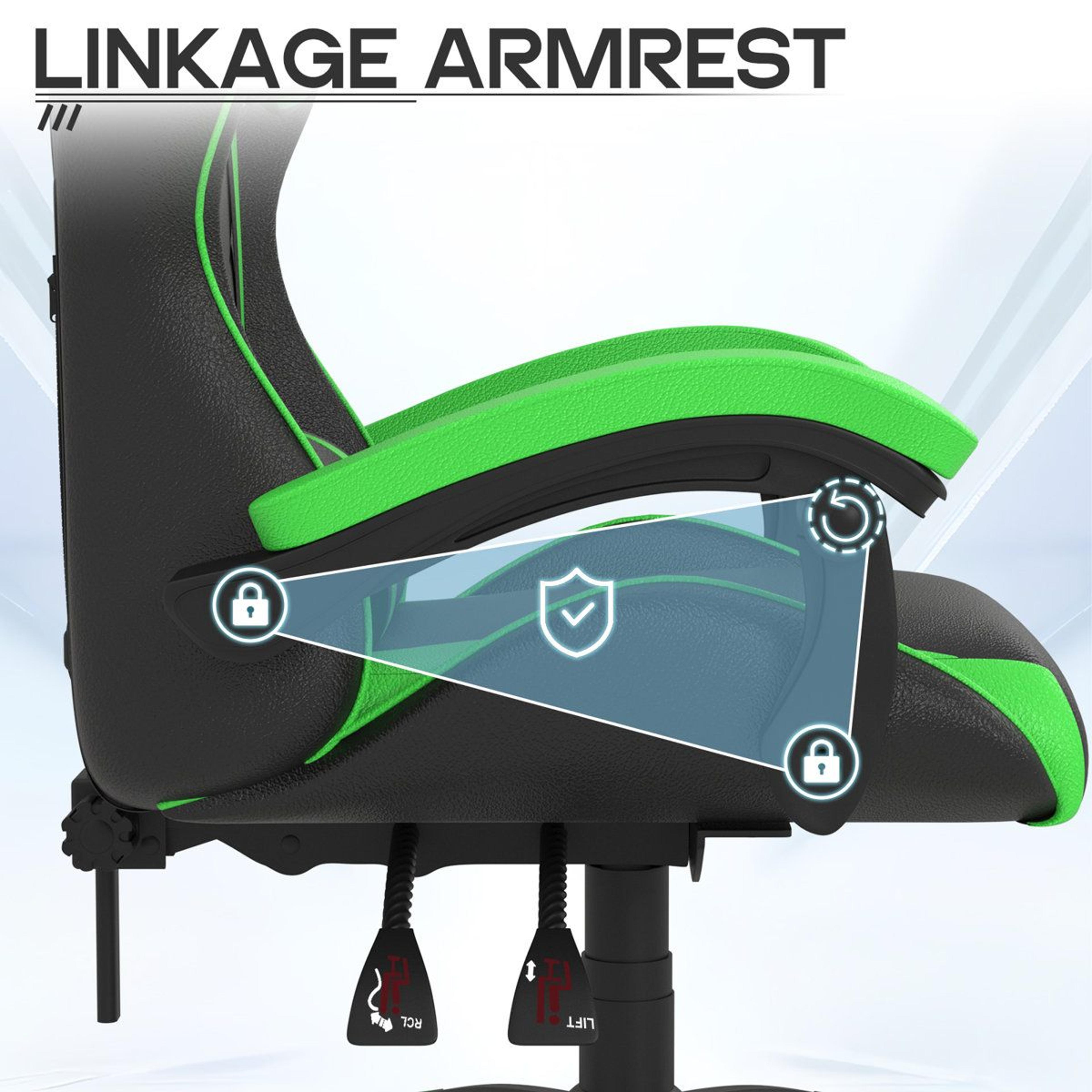 Stephen Ergonomic Gaming Chair Adjustable Reclining PC  Racing Seat 4