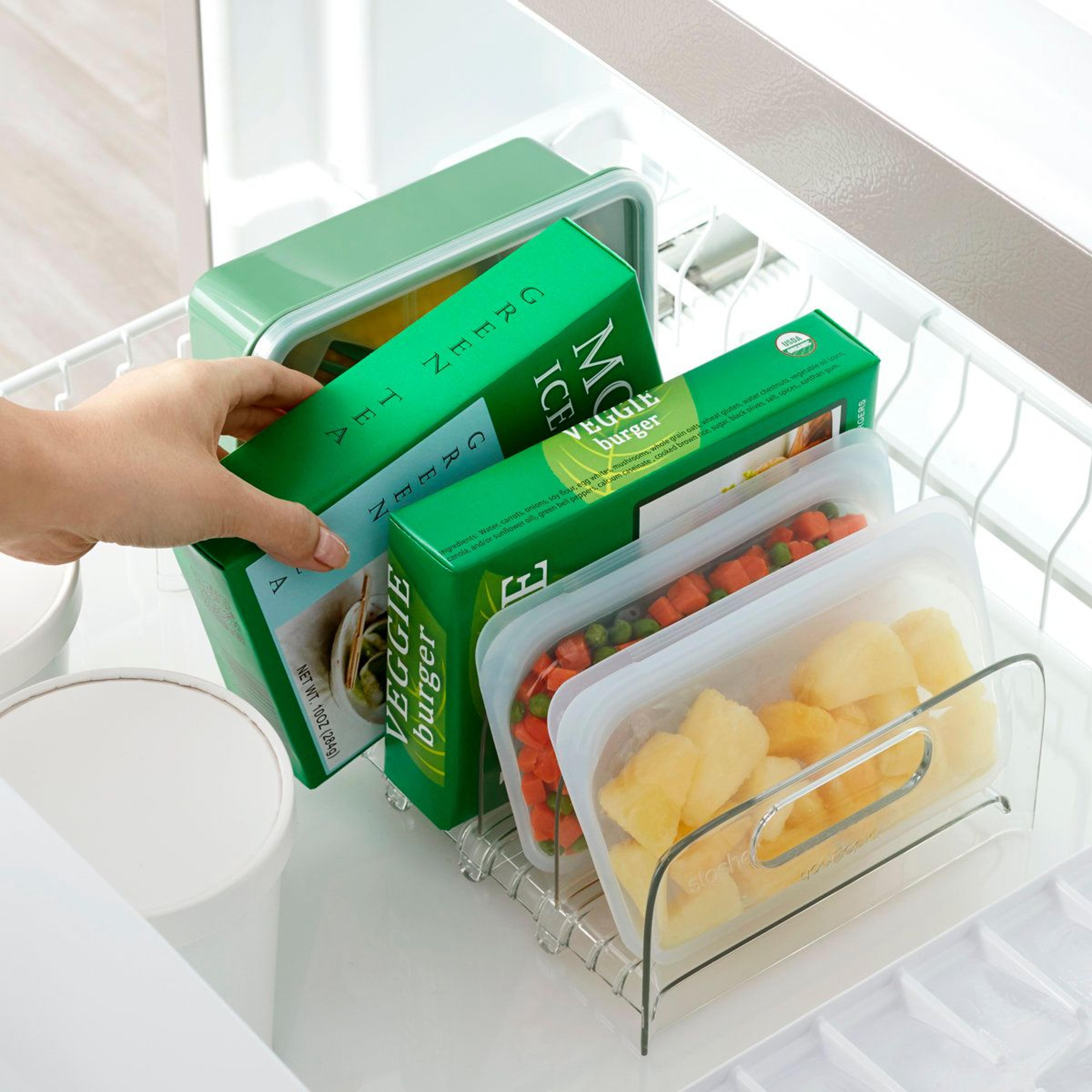 FreezeUp Adjustable Freezer Organizer Rack With Dividers 1
