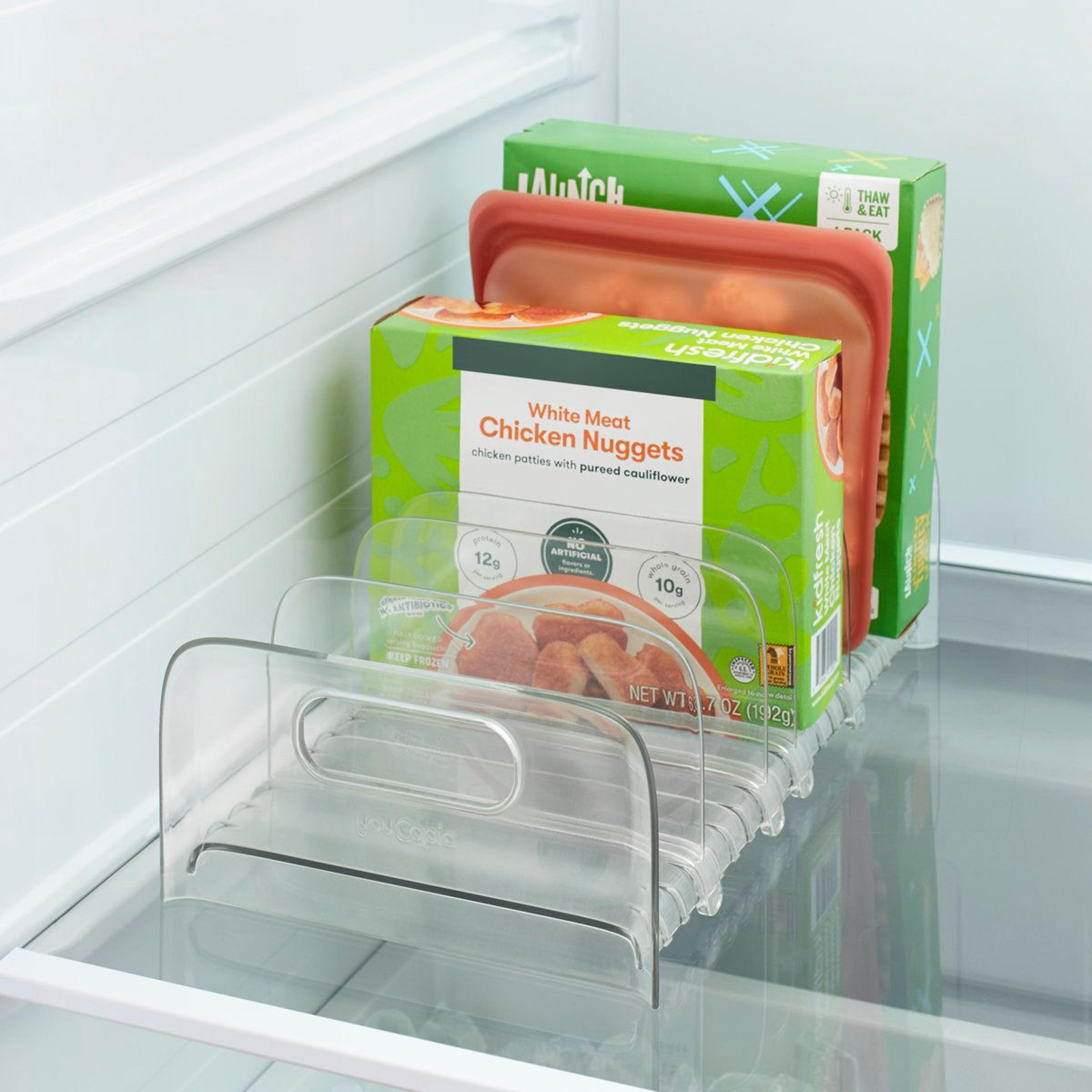 FreezeUp Adjustable Freezer Organizer Rack With Dividers 5