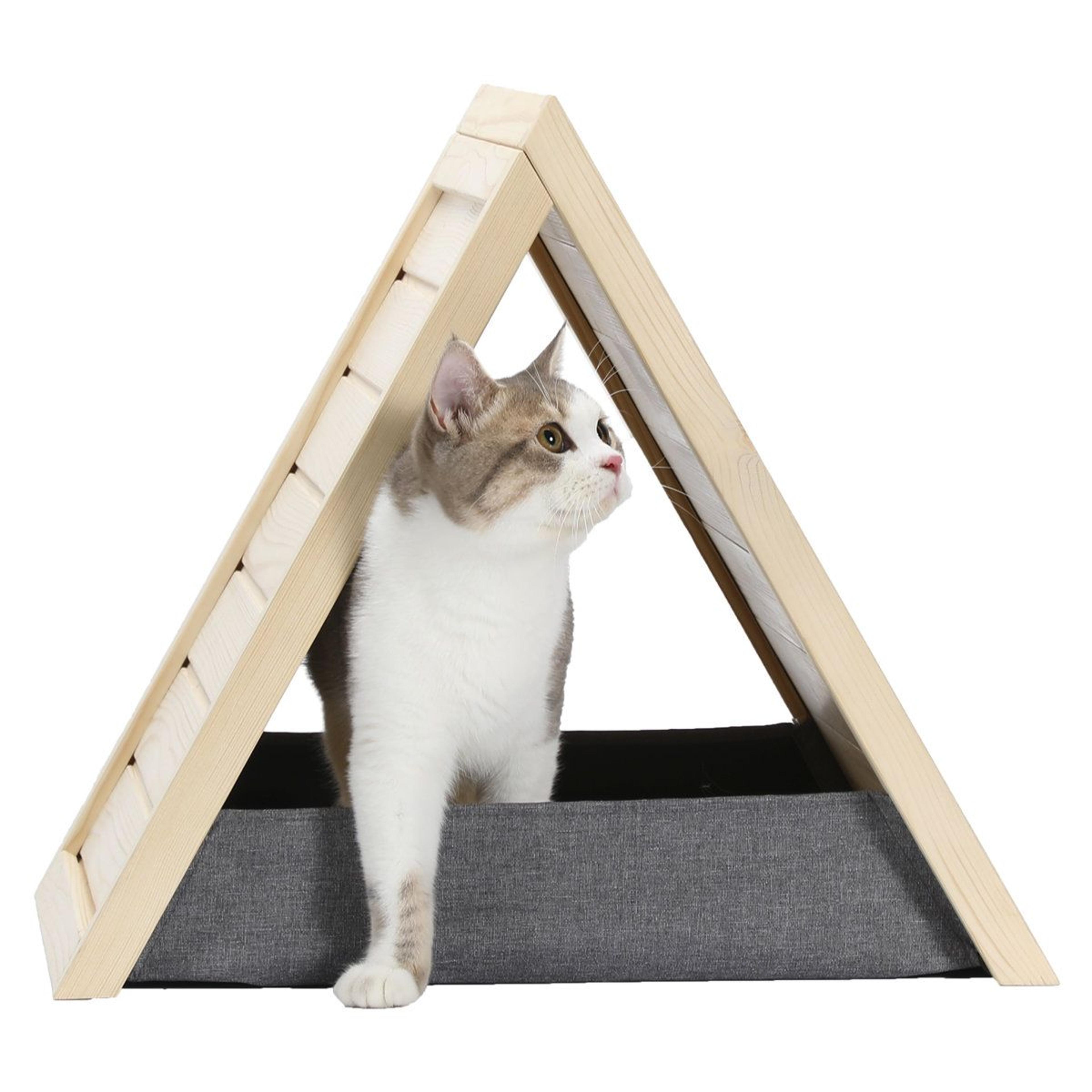 Portable Cat House Foldable Cat Scratcher Lounge  Furniture Protector 3