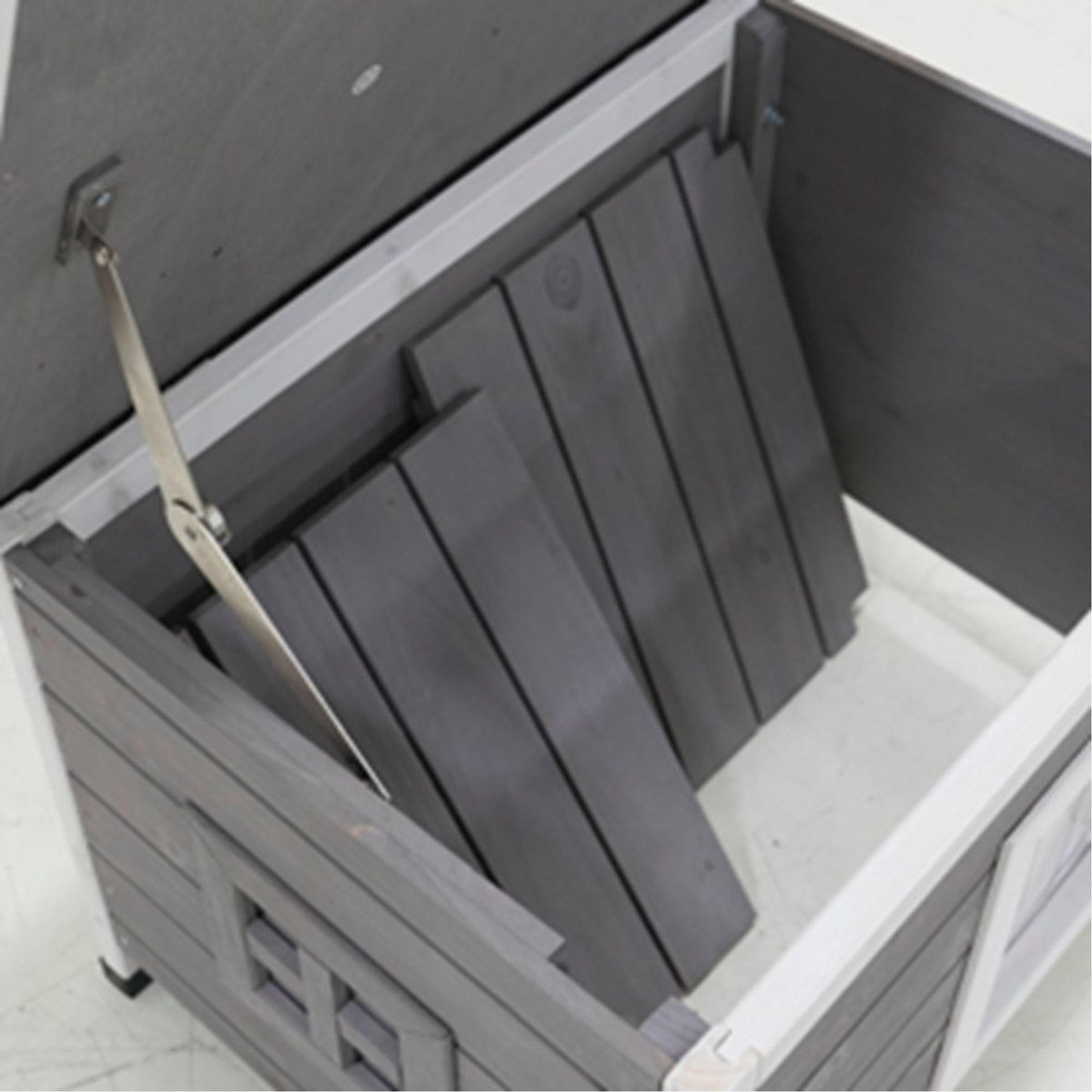 Weatherproof Outdoor Cat House And Feral Kitty Shelter With Asphalt Roof 7