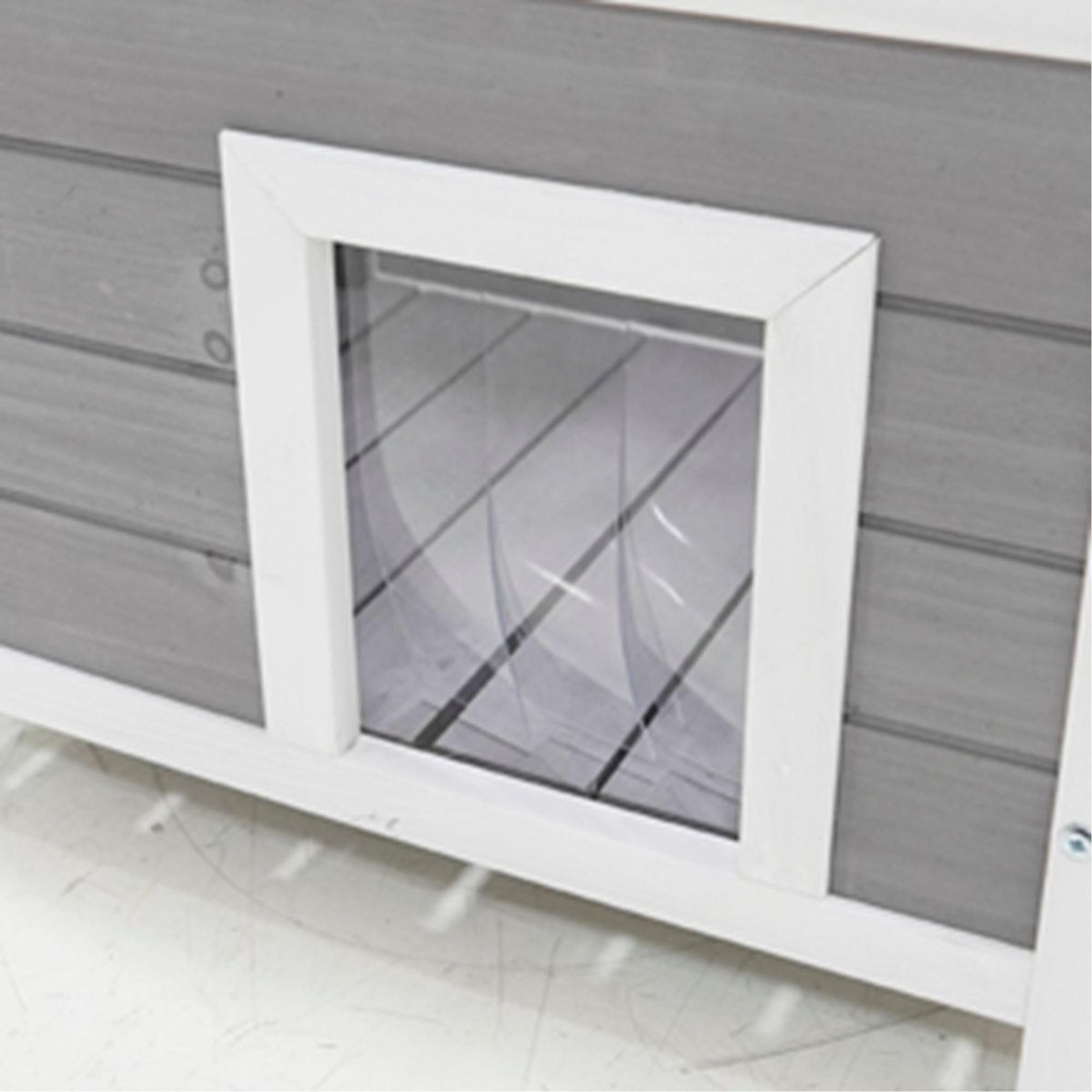 Weatherproof Outdoor Cat House And Feral Kitty Shelter With Asphalt Roof 8