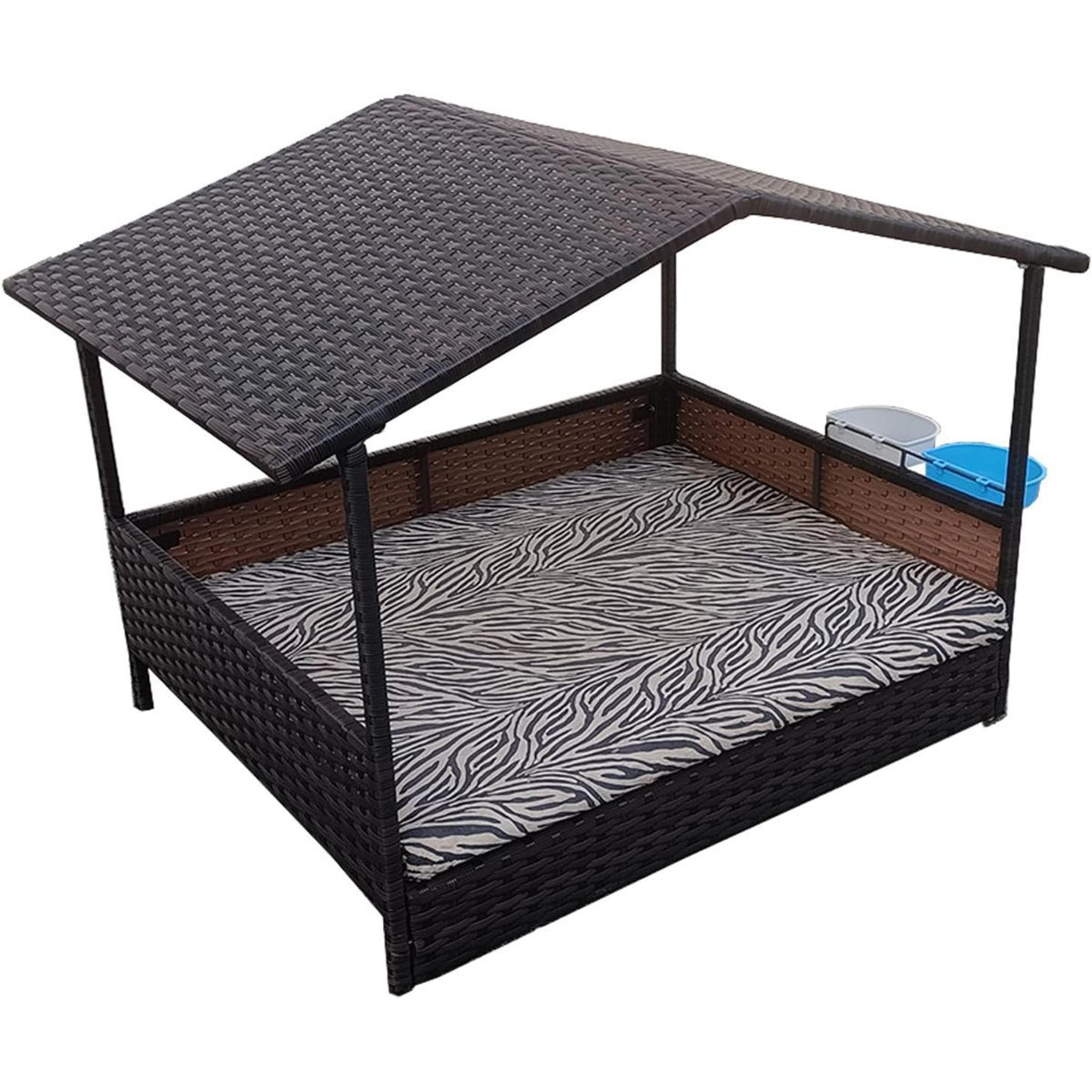 weatherproof outdoor dog house and elevated pet shelter