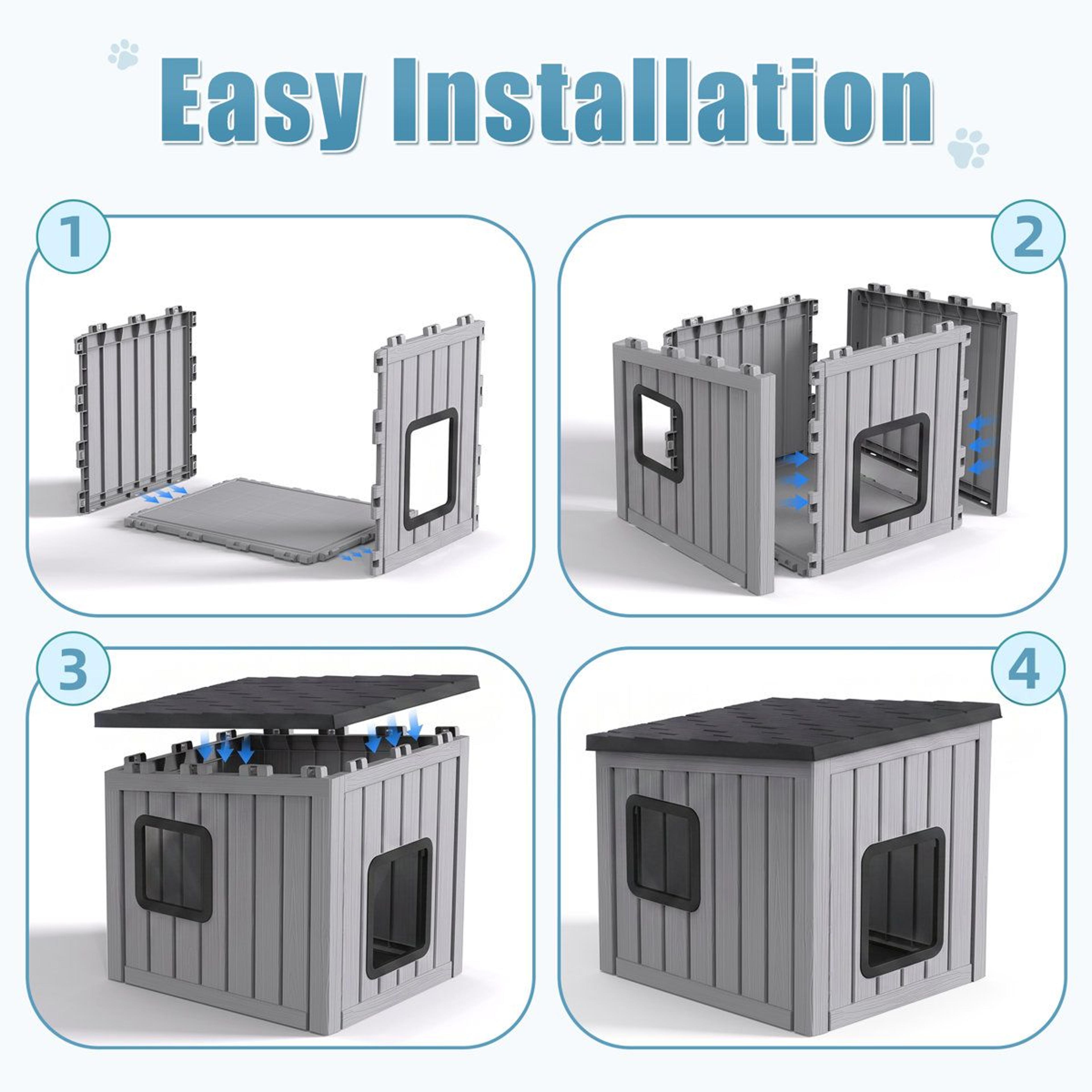 Pet House Durable Outdoor Cat Shelter And Small Dog House 1